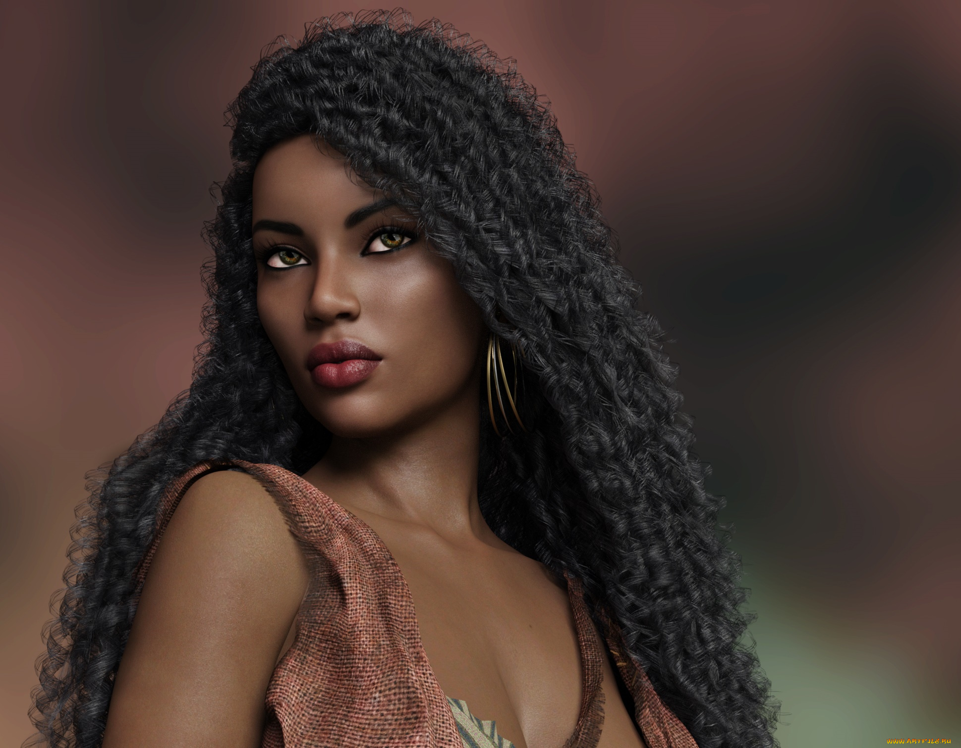 3д, графика, портрет, , portraits, фон, взгляд, девушка