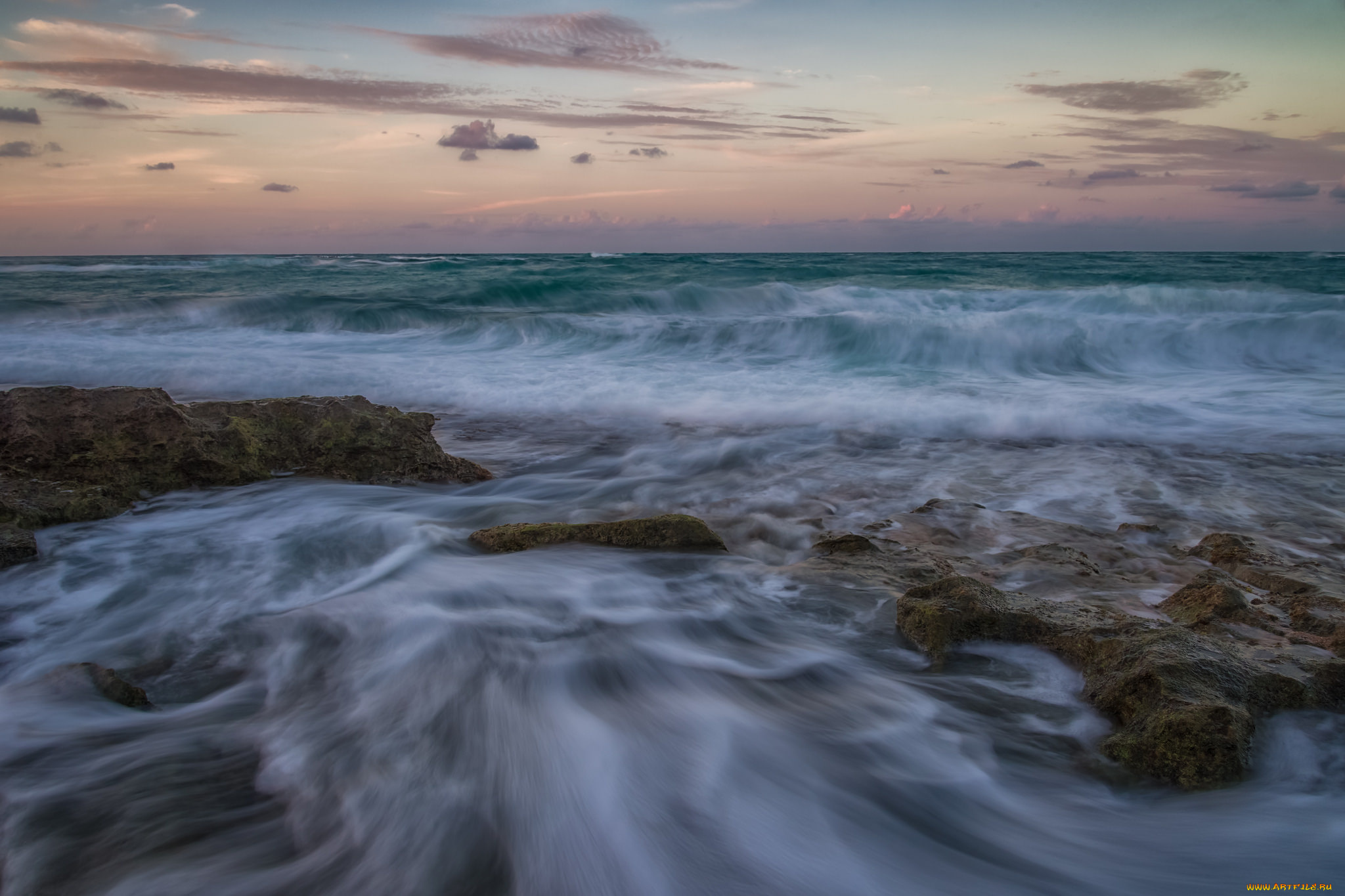 природа, побережье, простор