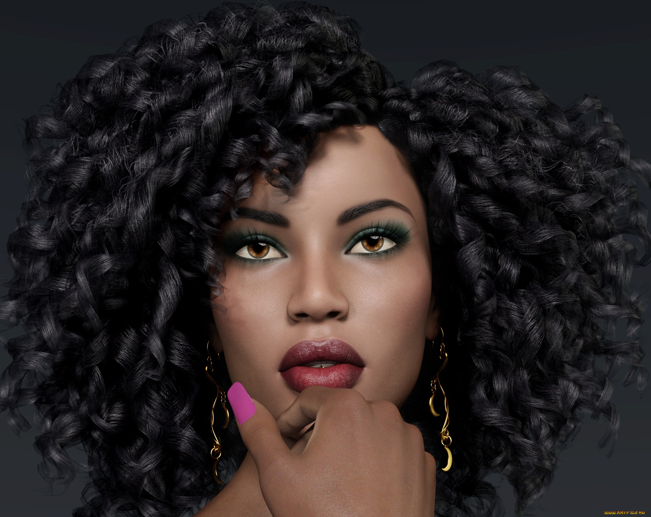 3д, графика, портрет, , portraits, фон, взгляд, девушка