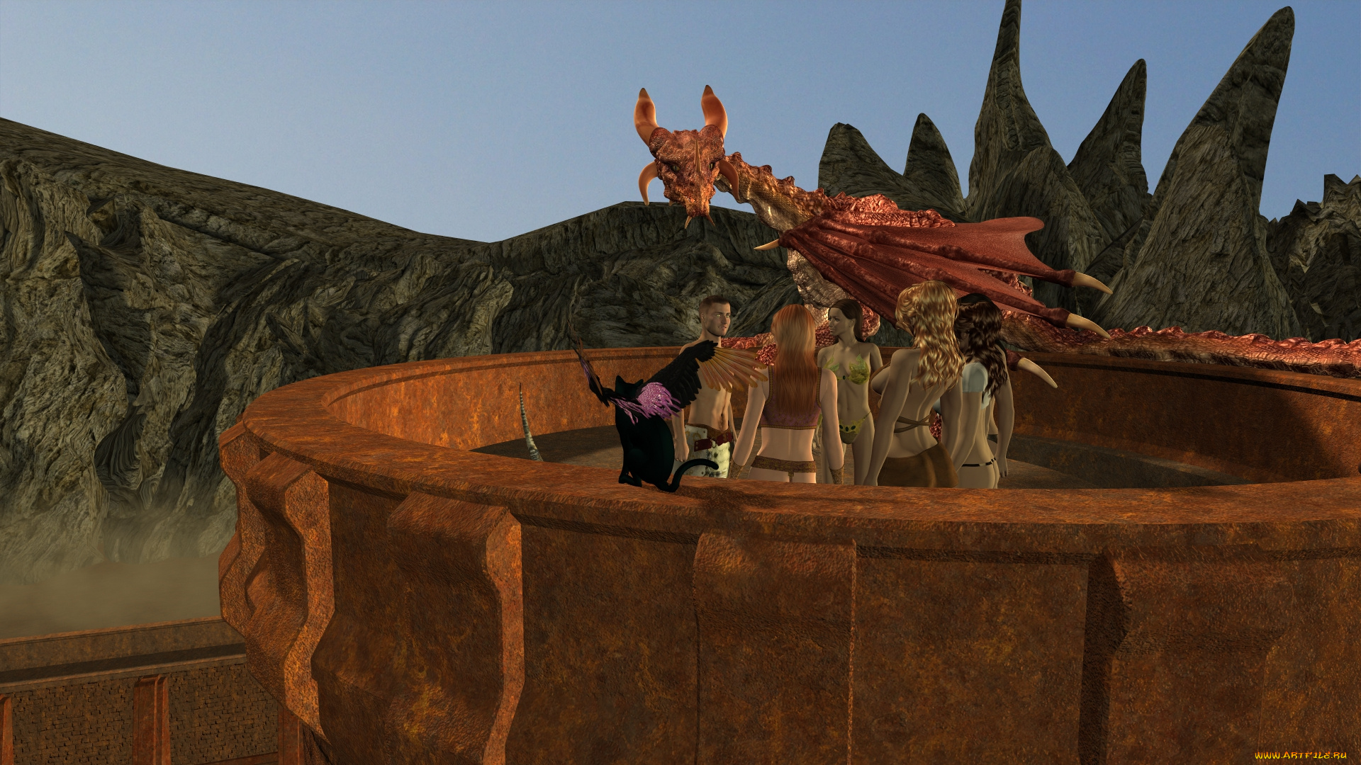 3д, графика, фантазия, , fantasy, девушка, взгляд, фон