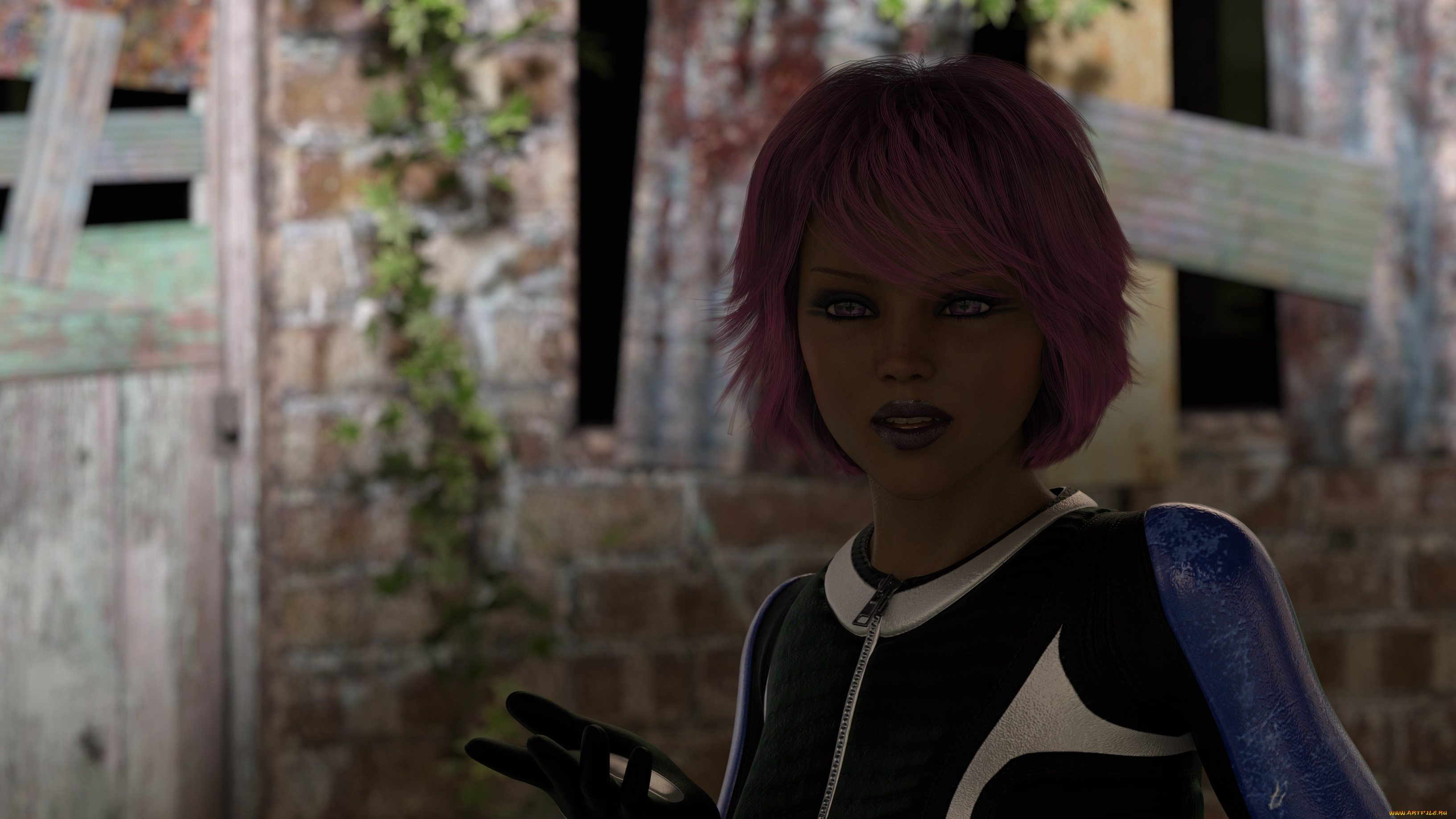 3д, графика, портрет, , portraits, девушка, взгляд, фон