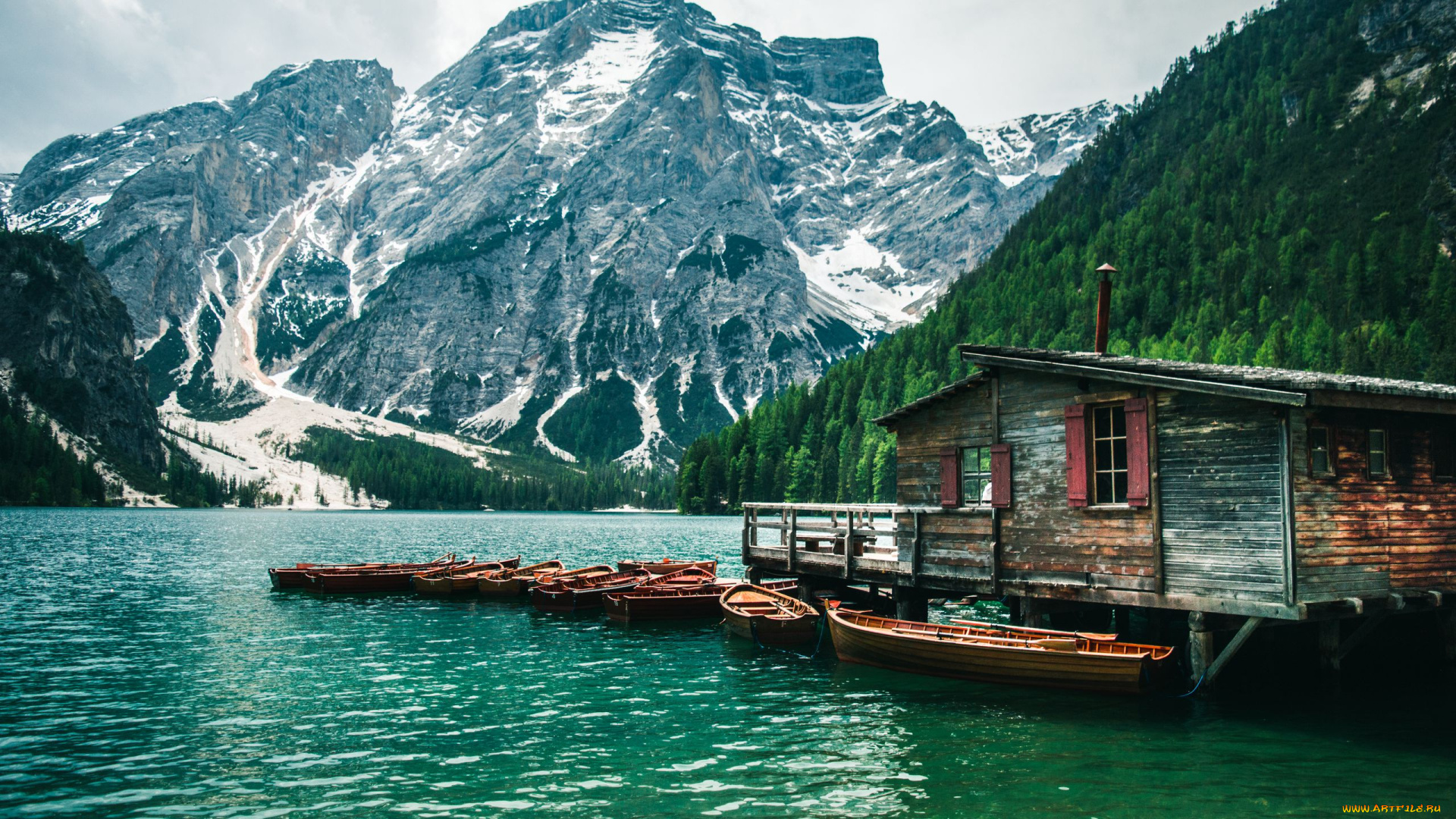 корабли, лодки, , шлюпки, горы, озеро