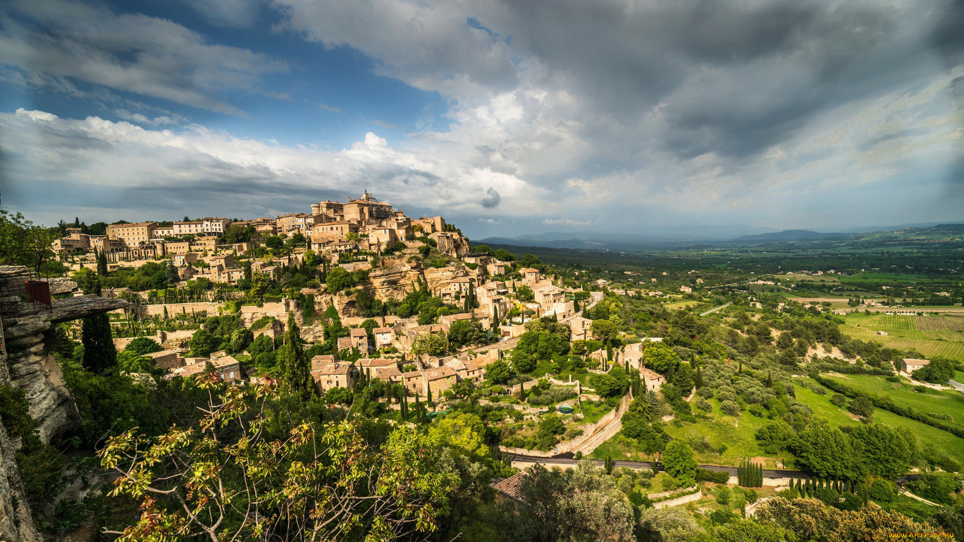 gordes, france, города, -, панорамы