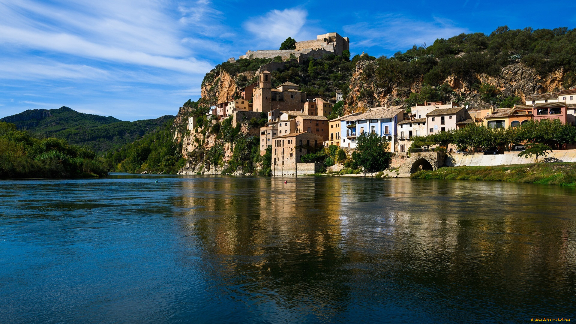 miravet, catalonia, spain, города, -, панорамы