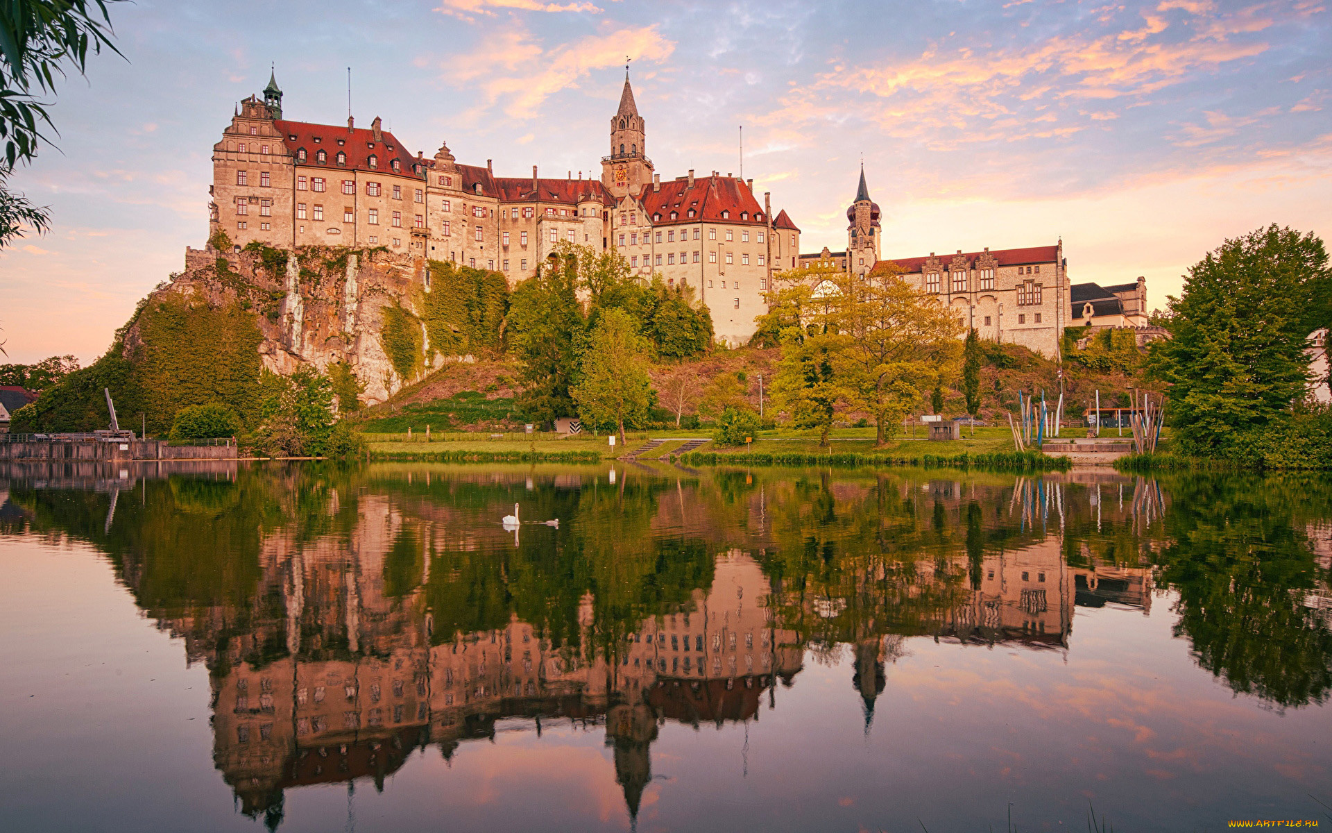 sigmaringen, castle, города, замки, германии, sigmaringen, castle
