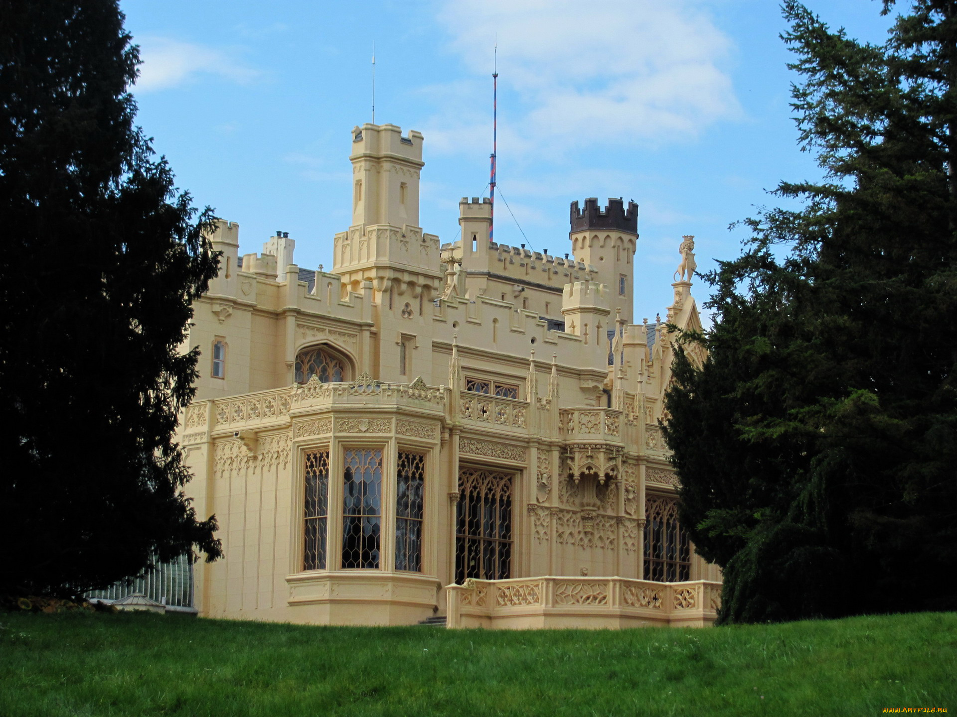 lednice, castle, города, замок, леднице, , чехия, lednice, castle