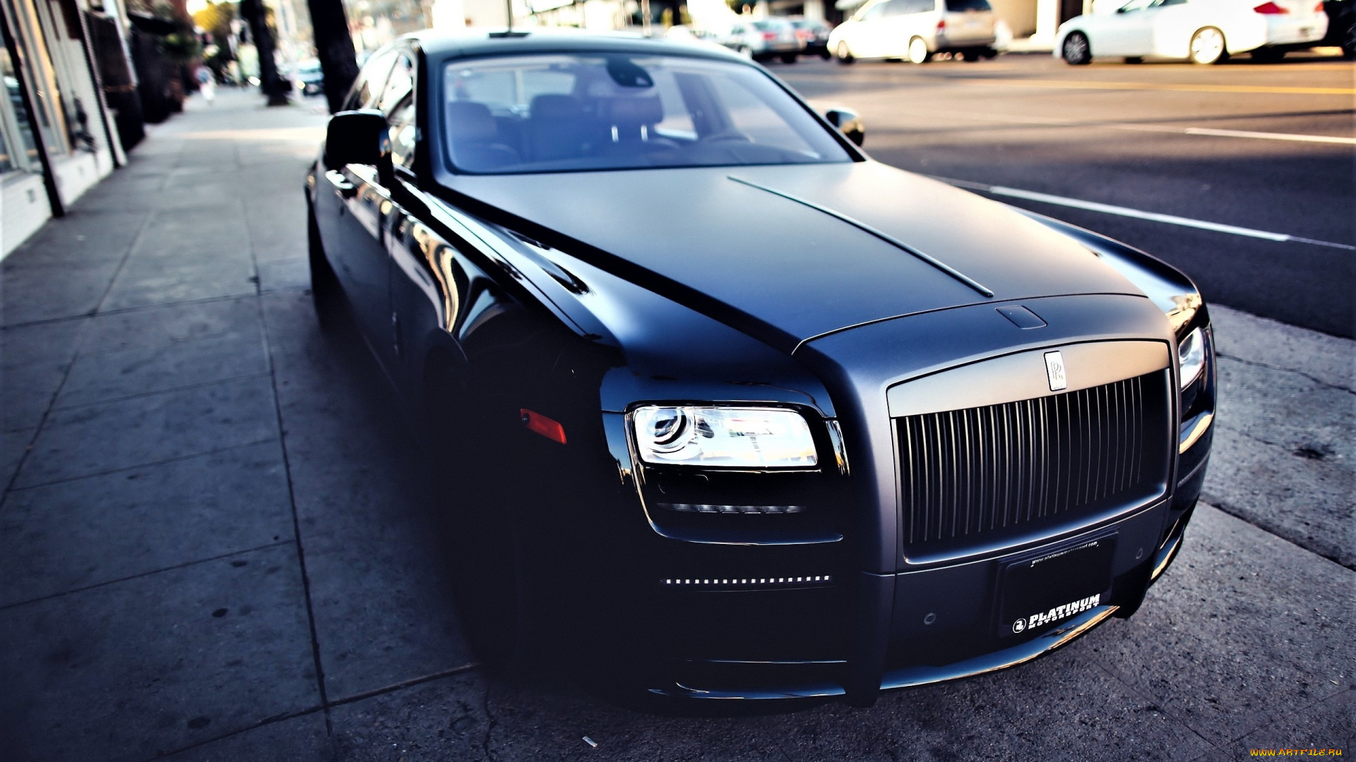 автомобили, rolls-royce, черный, дорога