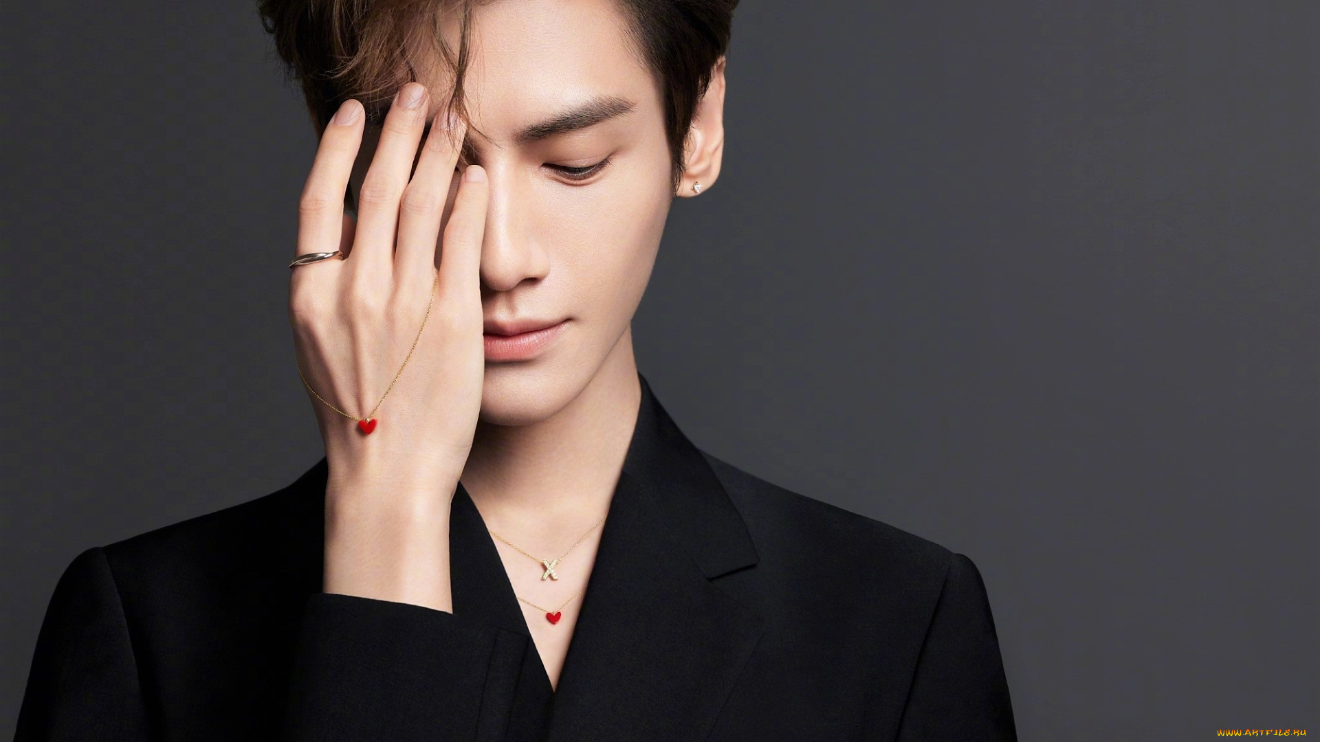 мужчины, luo, yunxi, актер, пиджак, украшения