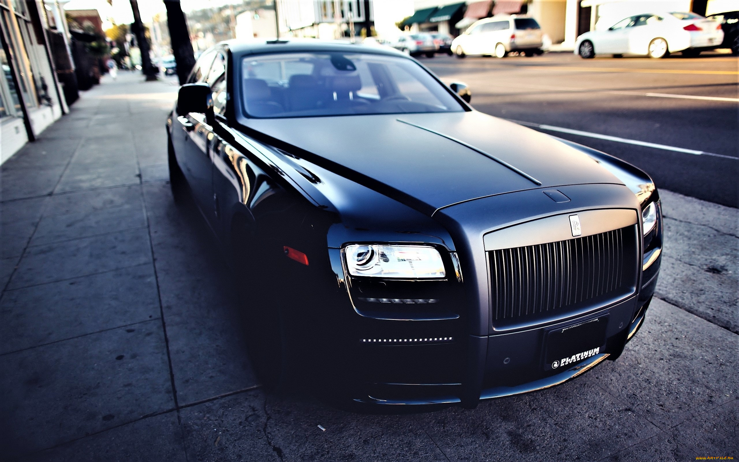 автомобили, rolls-royce, черный, дорога