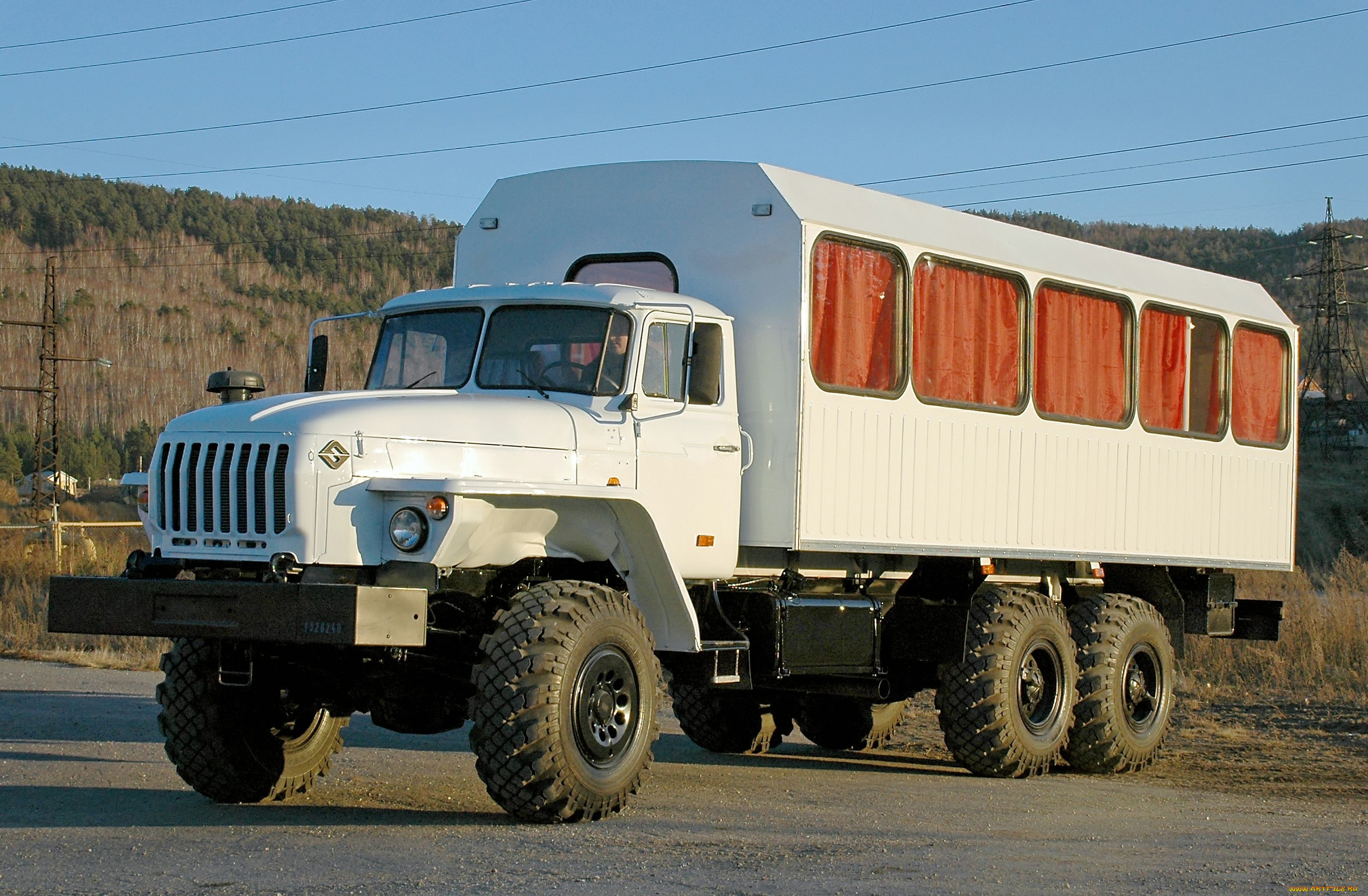 урал, автомобили, автомобиль, вахтовка