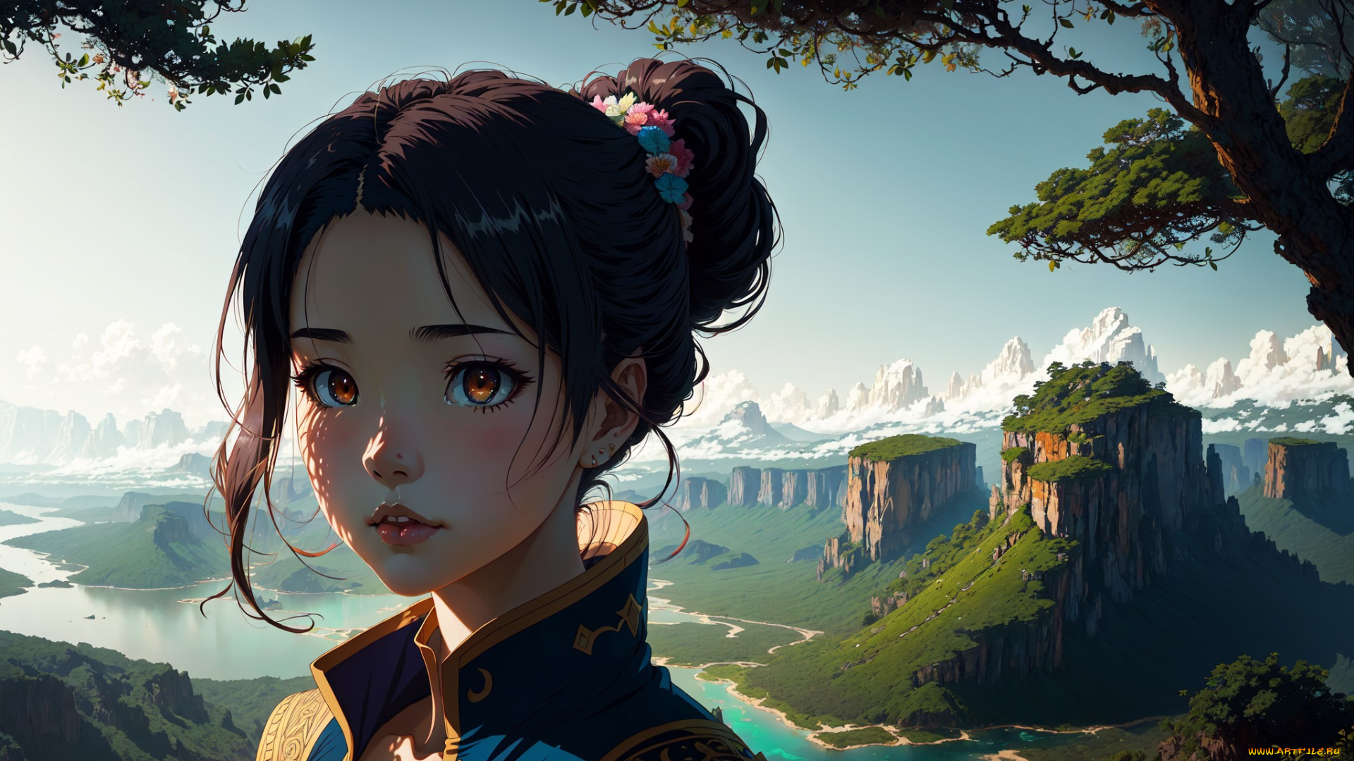 аниме, пейзажи, , природа, нейросети, графика, нейроарт, ai, art, нейронные, сети, рисунки, нейро, искусство