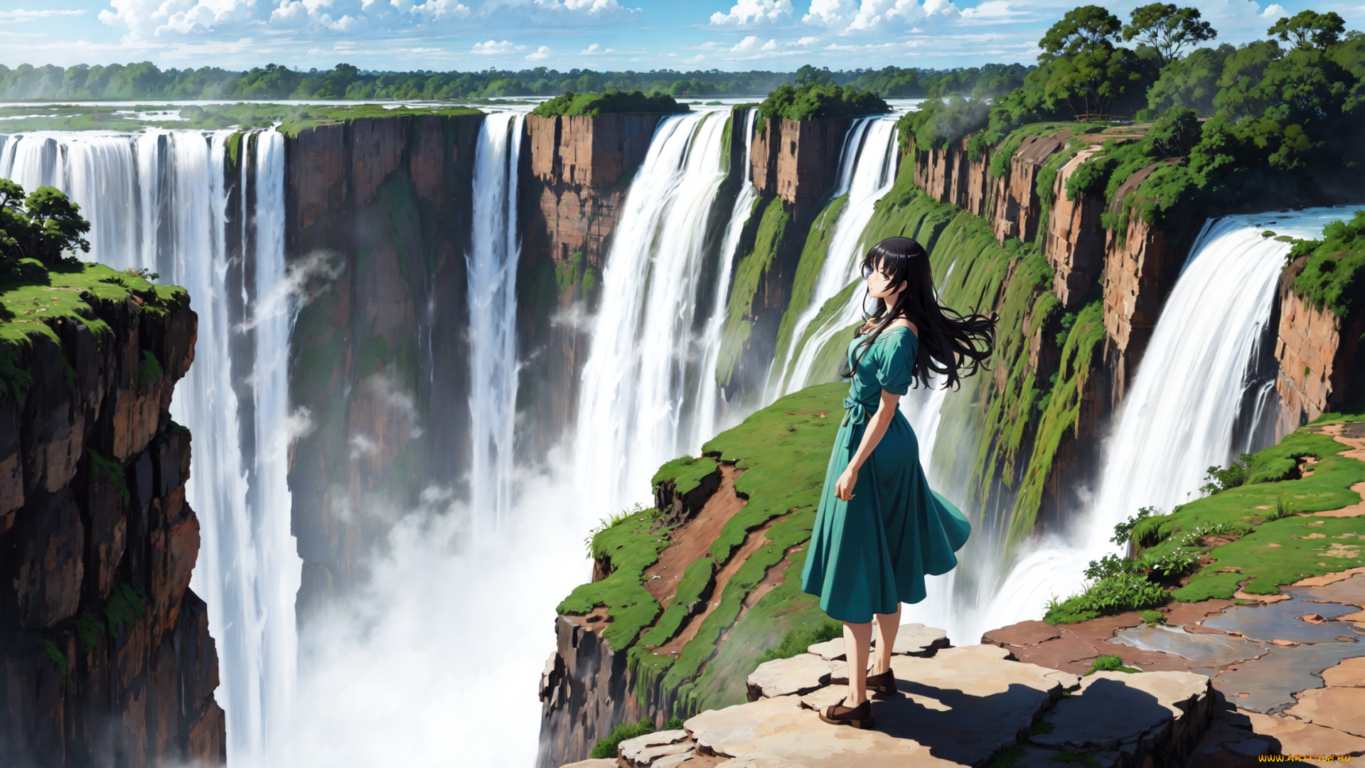 аниме, пейзажи, , природа, нейросети, графика, нейроарт, ai, art, нейронные, сети, рисунки, нейро, искусство