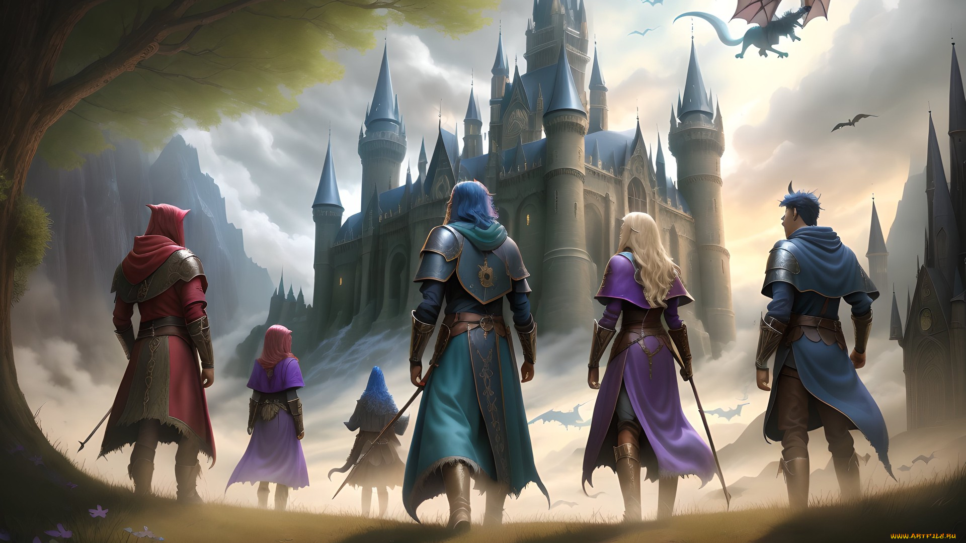 фэнтези, замки, нейросети, графика, нейроарт, ai, art, нейронные, сети, рисунки, нейро, искусство