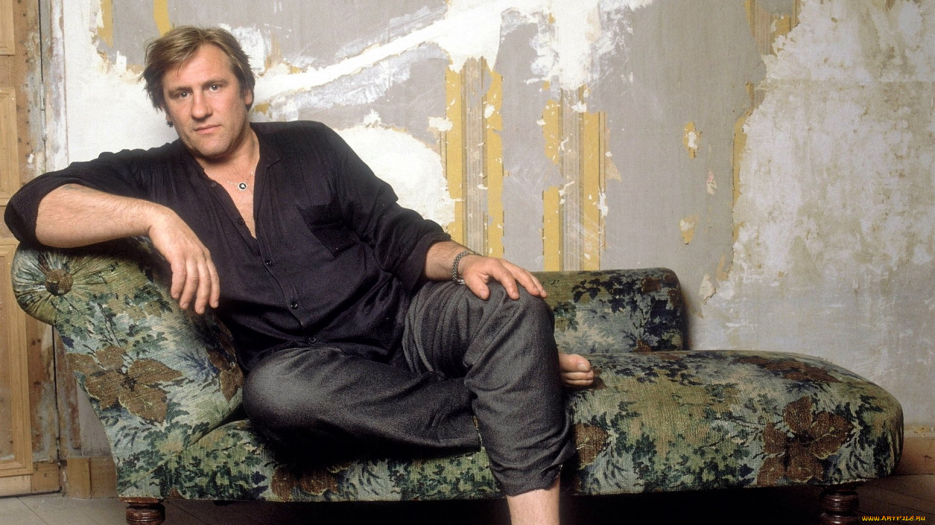 gerard, depardieu, мужчины, актер, диван