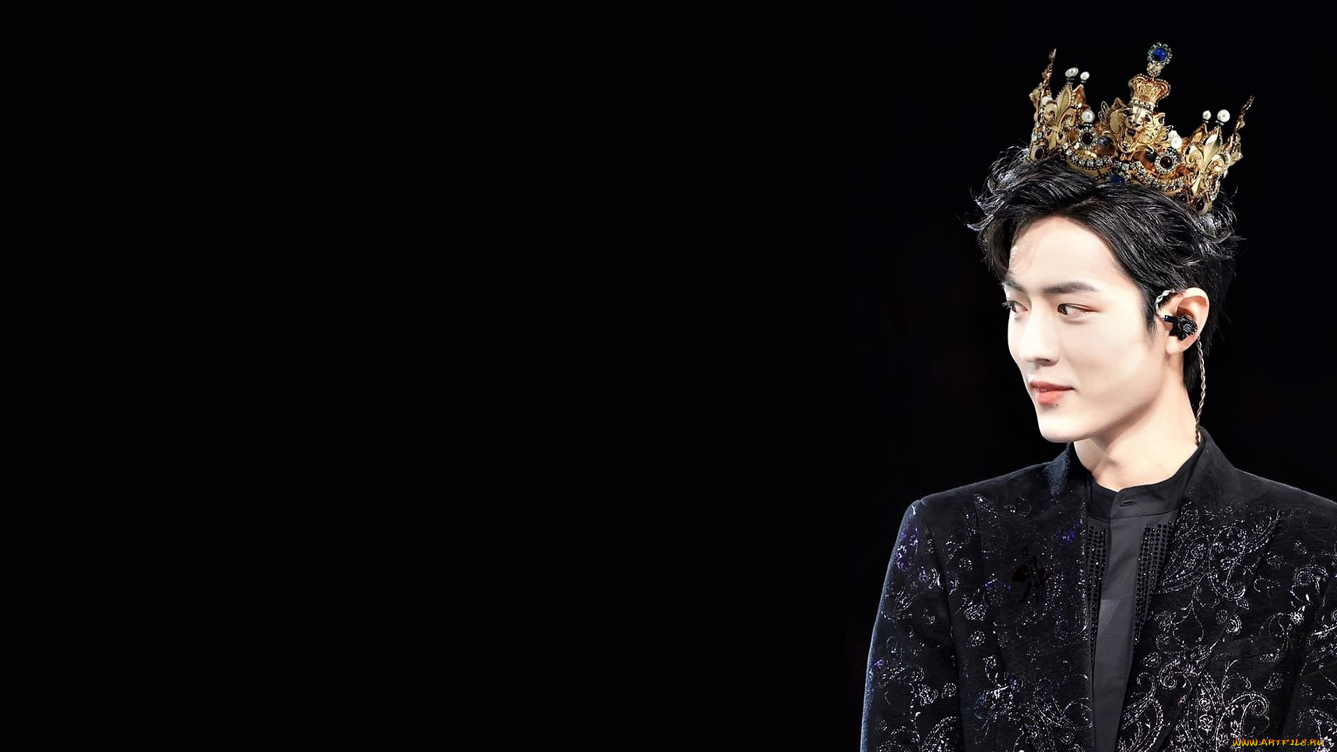 мужчины, xiao, zhan, актер, пиджак, корона
