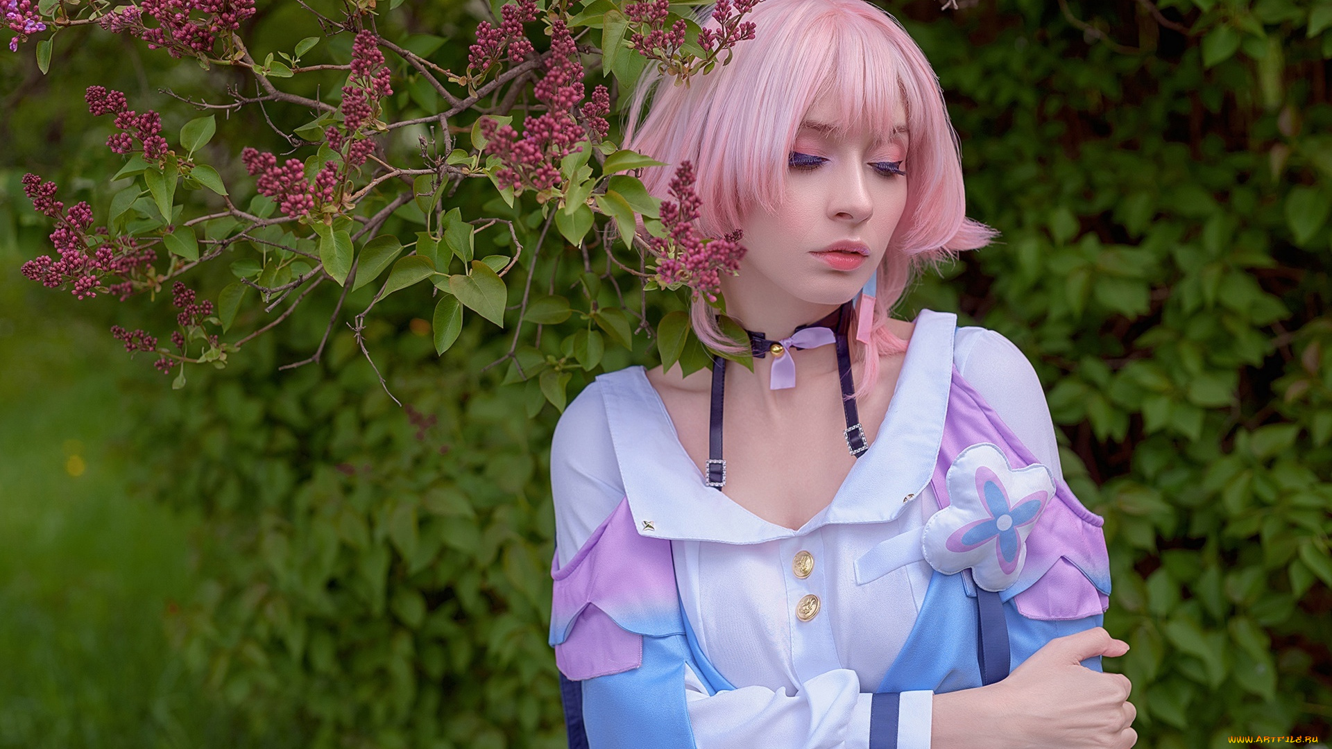 petite, lola, девушки, -, креатив, , косплей, костюм, образ, сад, цветение