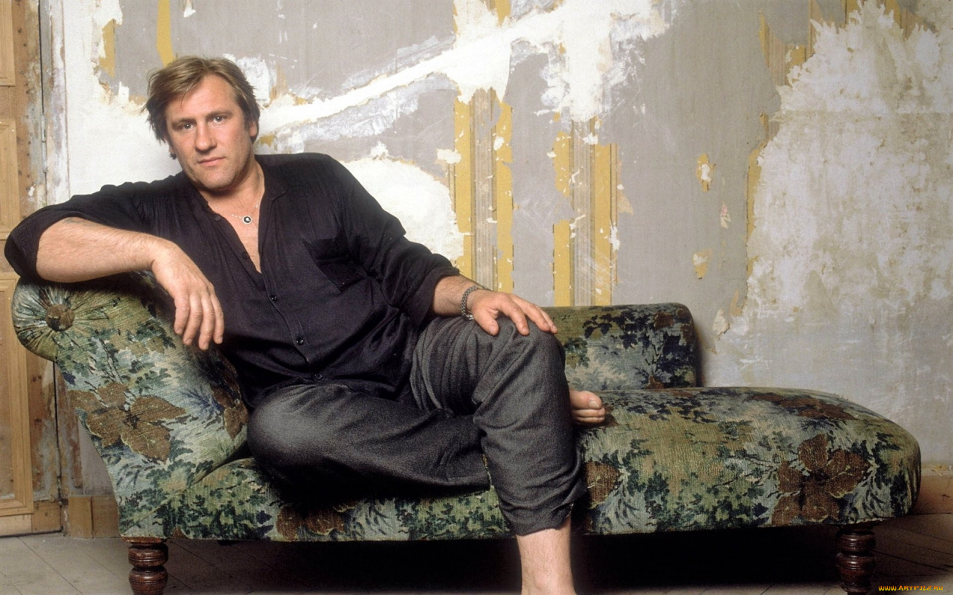 gerard, depardieu, мужчины, актер, диван
