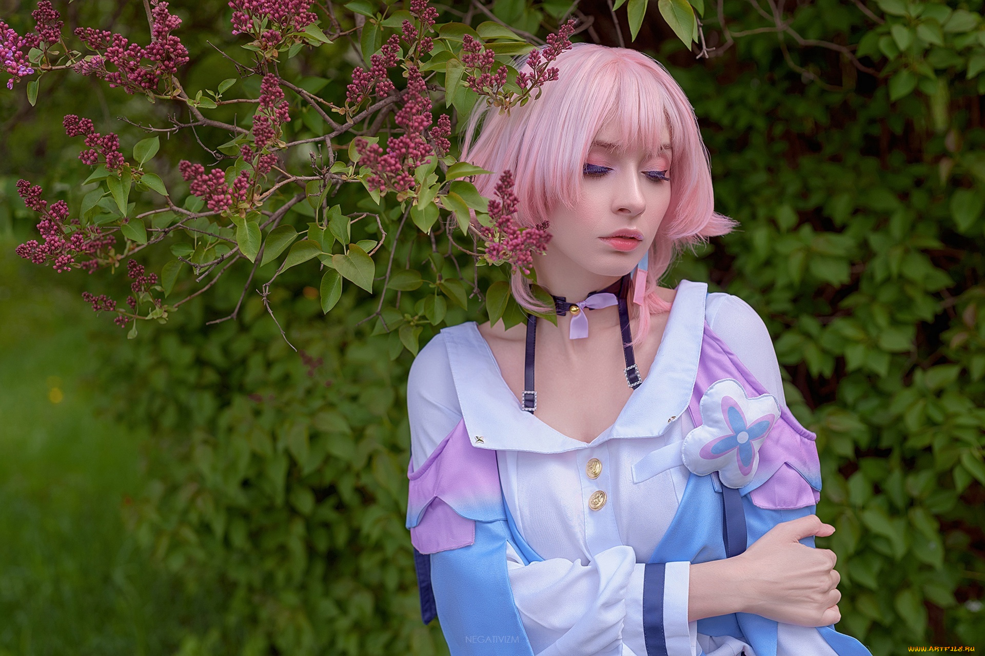 petite, lola, девушки, -, креатив, , косплей, костюм, образ, сад, цветение