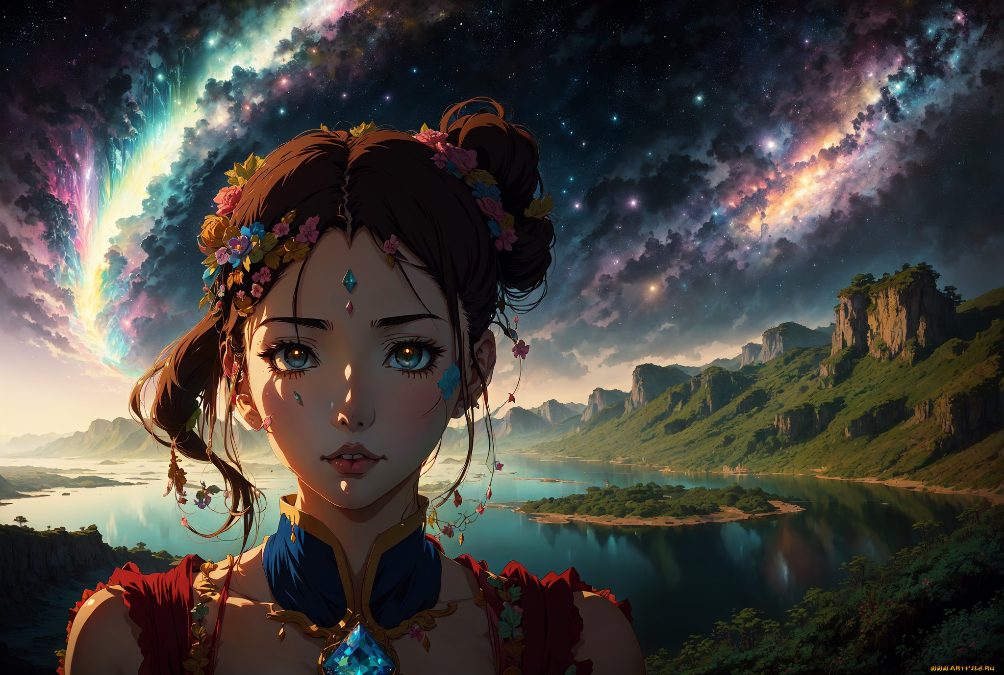 аниме, пейзажи, , природа, нейросети, графика, нейроарт, ai, art, нейронные, сети, рисунки, нейро, искусство