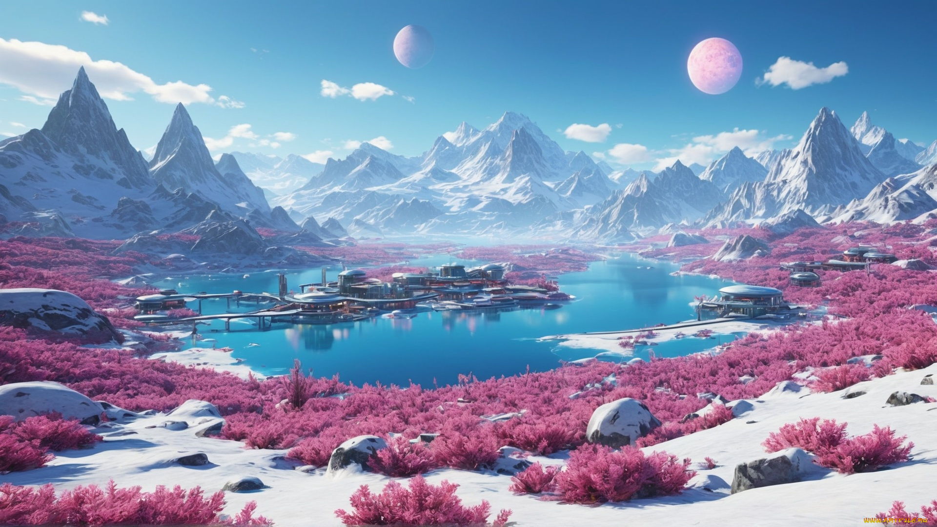 3д, графика, фантазия, , fantasy, природа, другая, планета