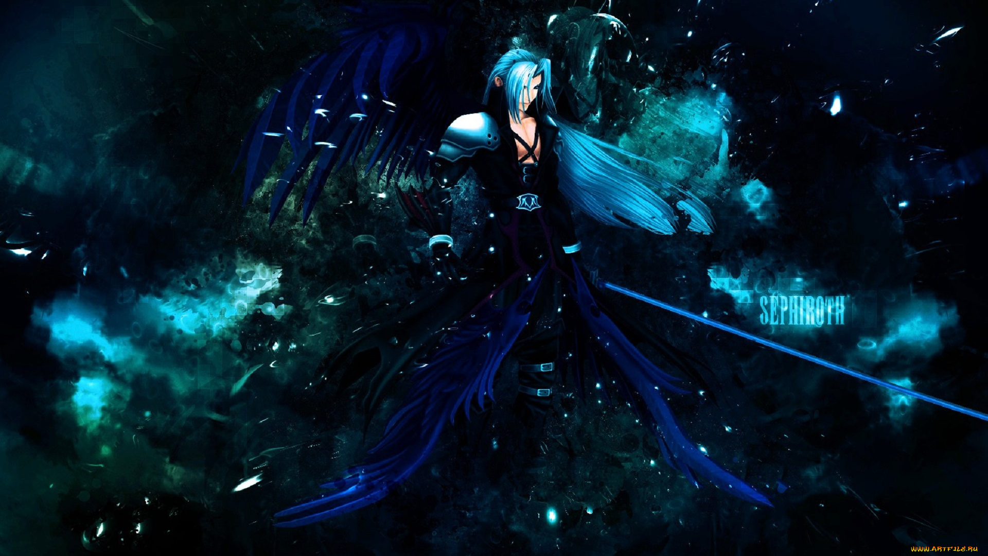 видео, игры, final, fantasy, vii, сефирот, демон