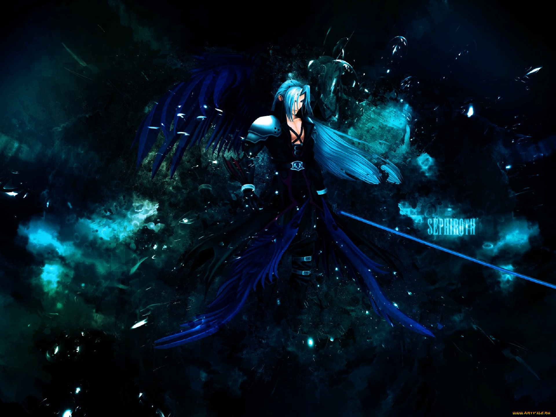 видео, игры, final, fantasy, vii, сефирот, демон