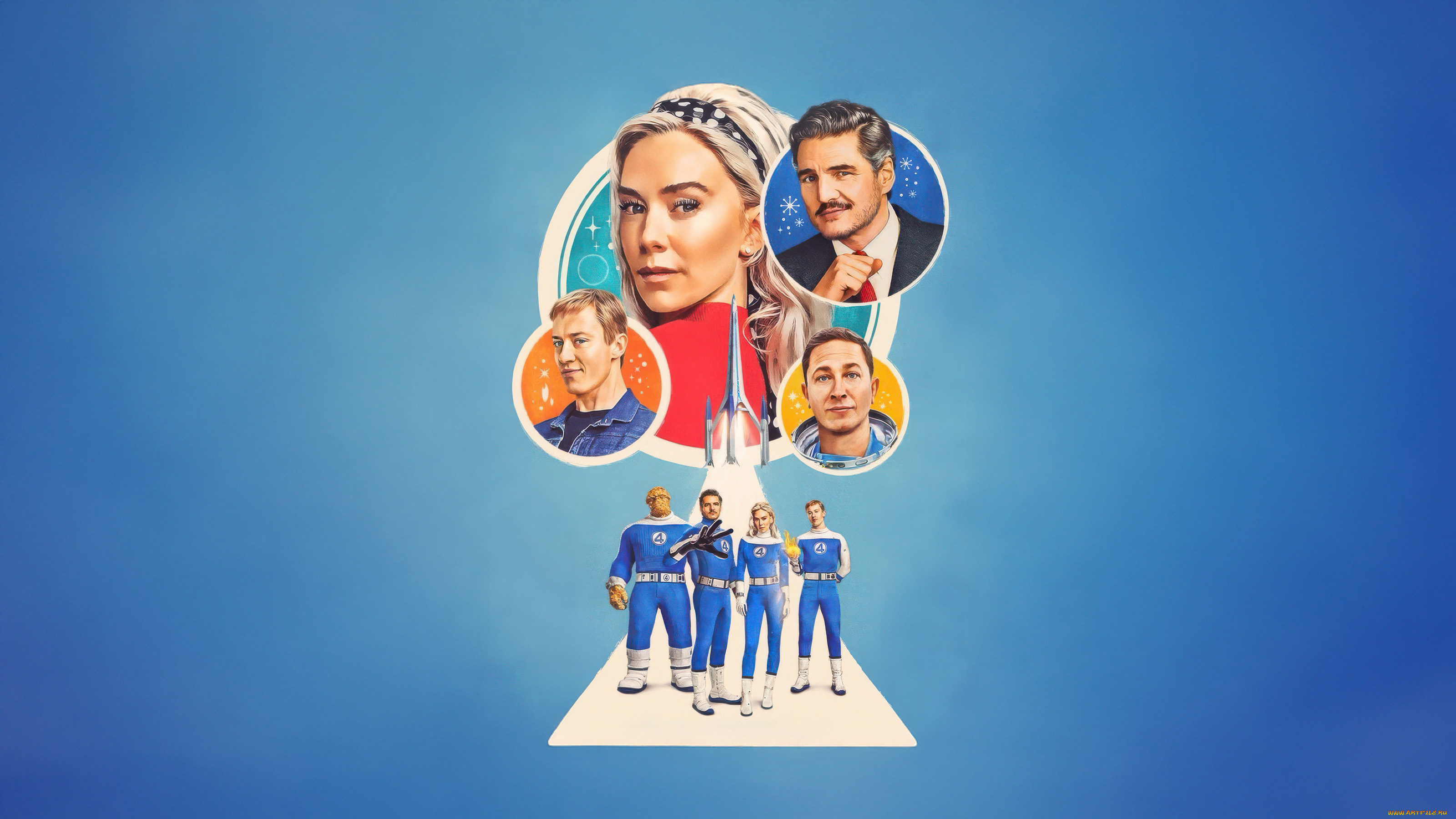 рисованное, кино, , мультфильмы, the, fantastic, four, first, steps