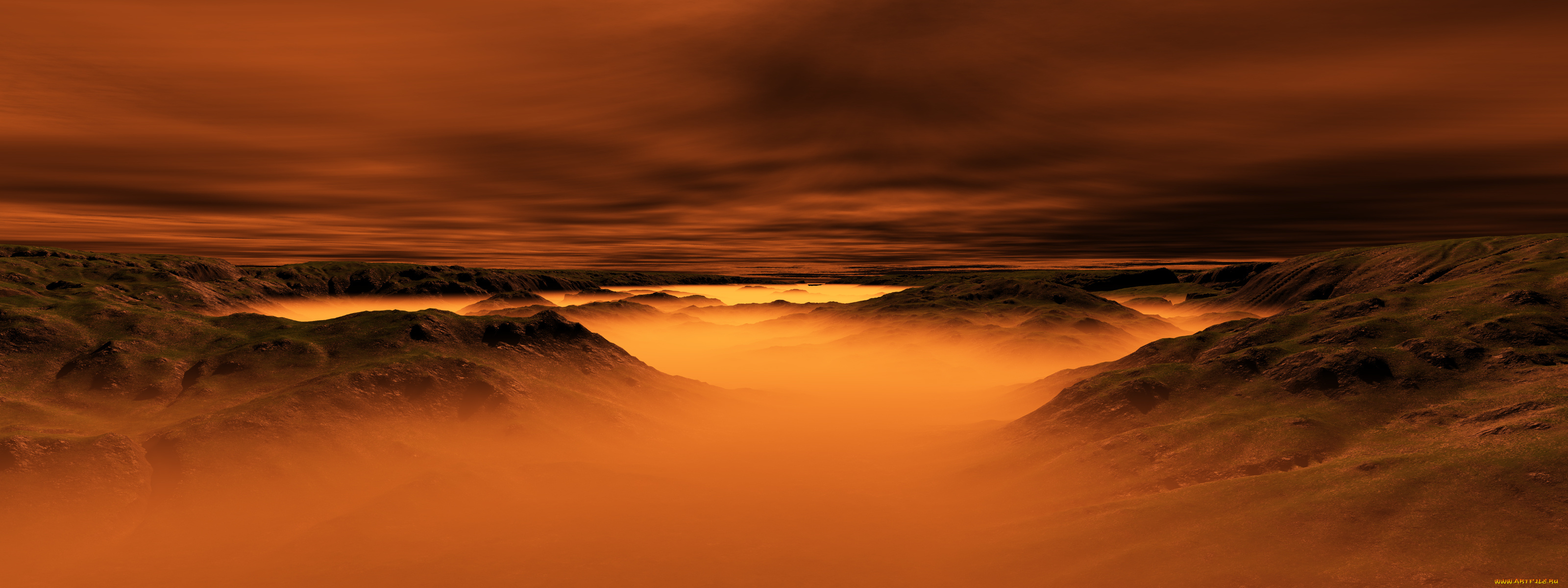 hellfire, 3д, графика, nature, landscape, природа