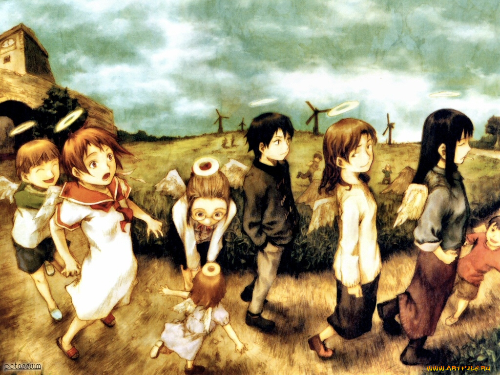 haibane, renmei, аниме
