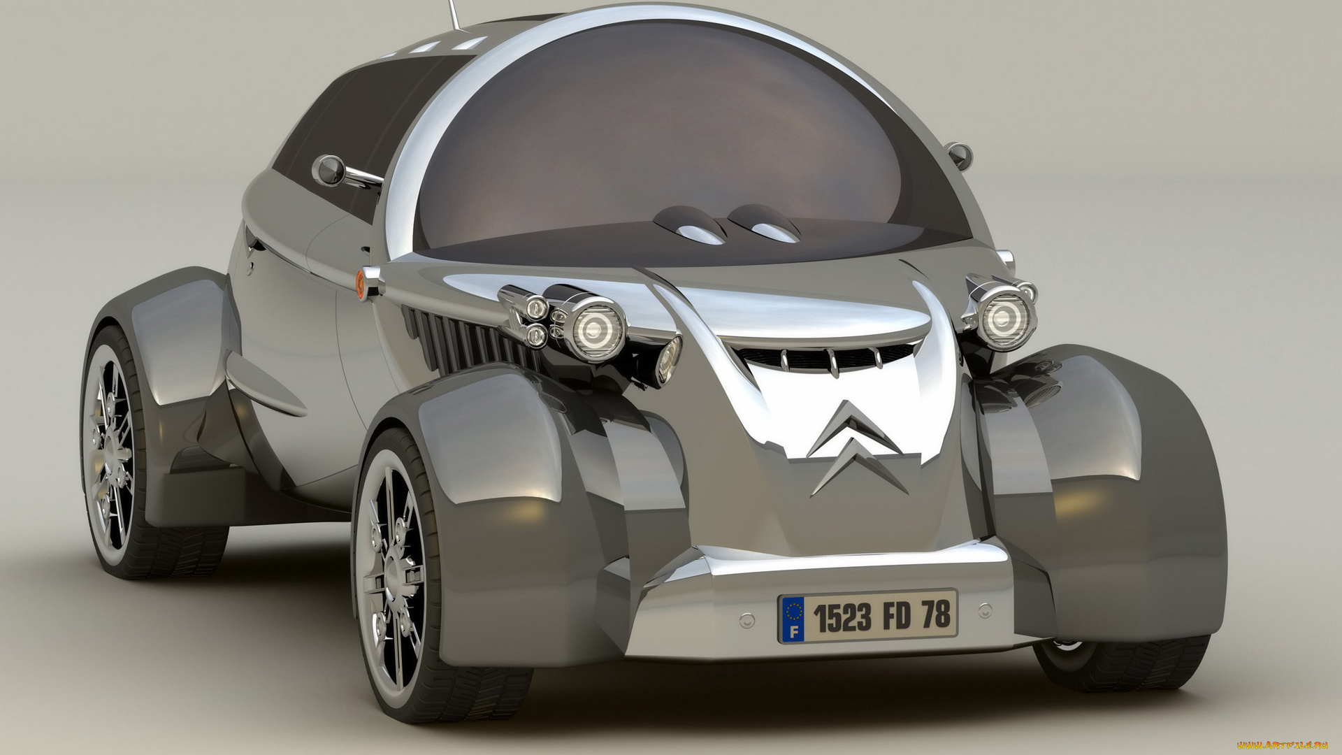 2008, citroen, 2cv, concept, design, by, david, portela, автомобили, 3д