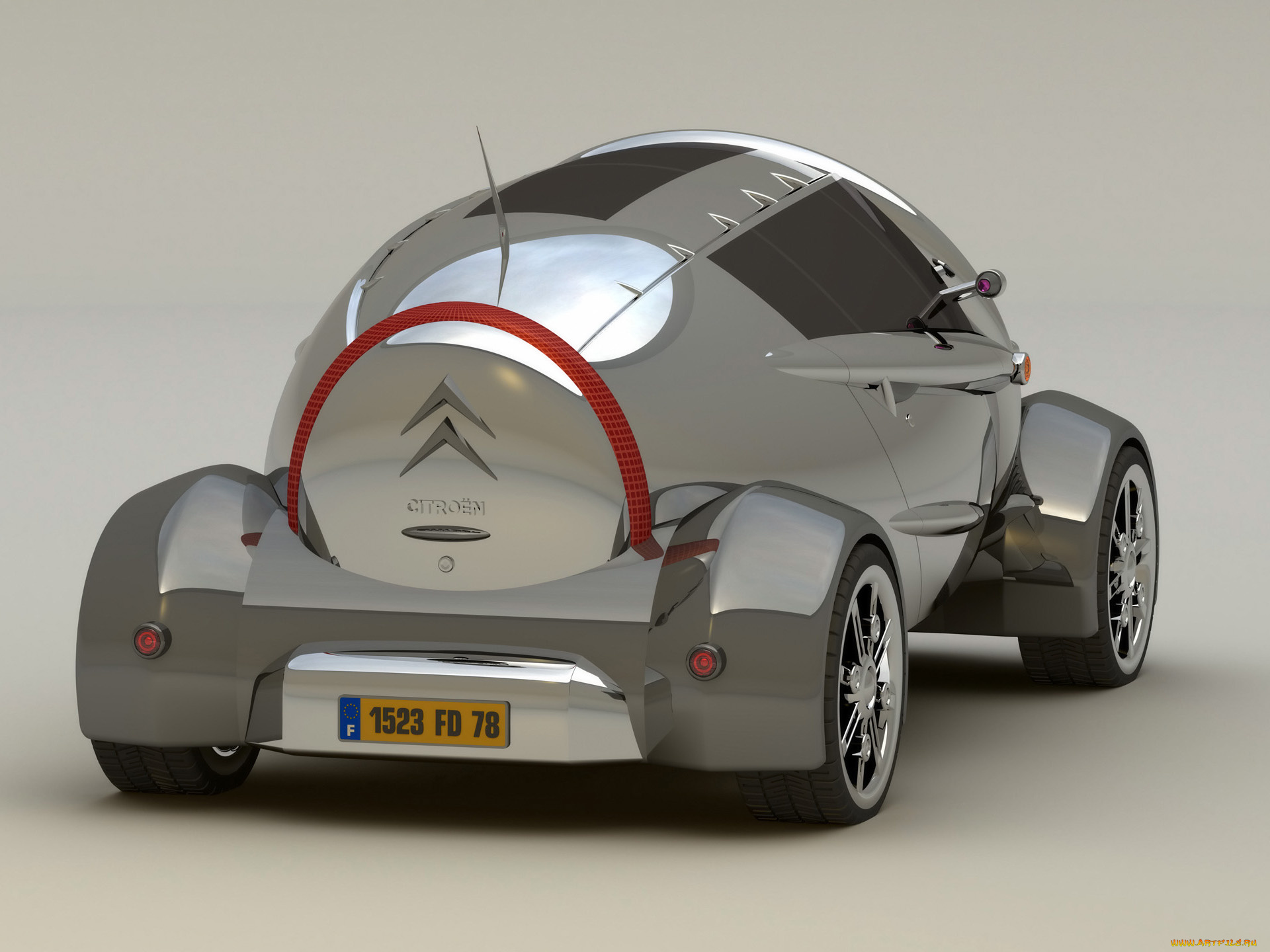 2008, citroen, 2cv, concept, design, by, david, portela, автомобили, 3д