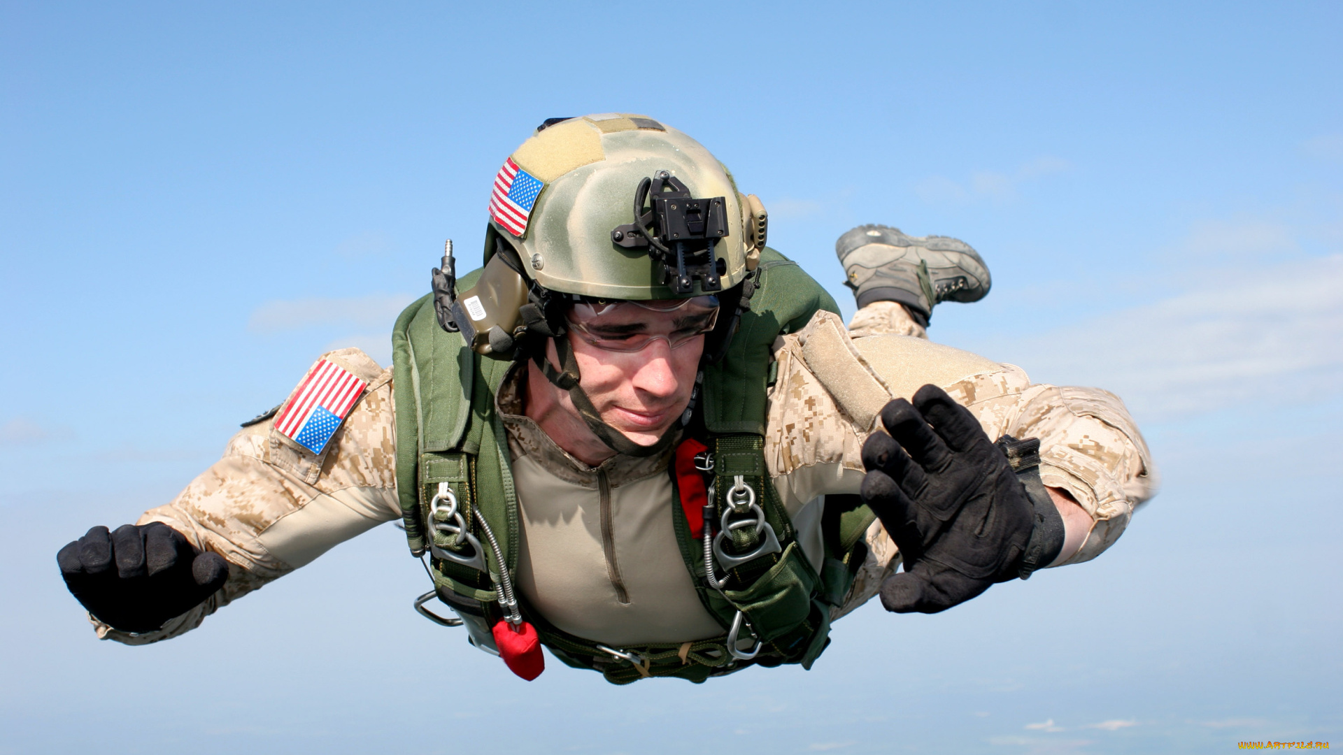 спорт, экстрим, парашютист