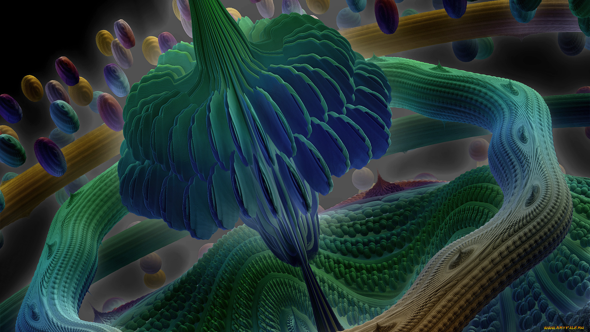 3д, графика, fractal, фракталы, цвета, узор, фон