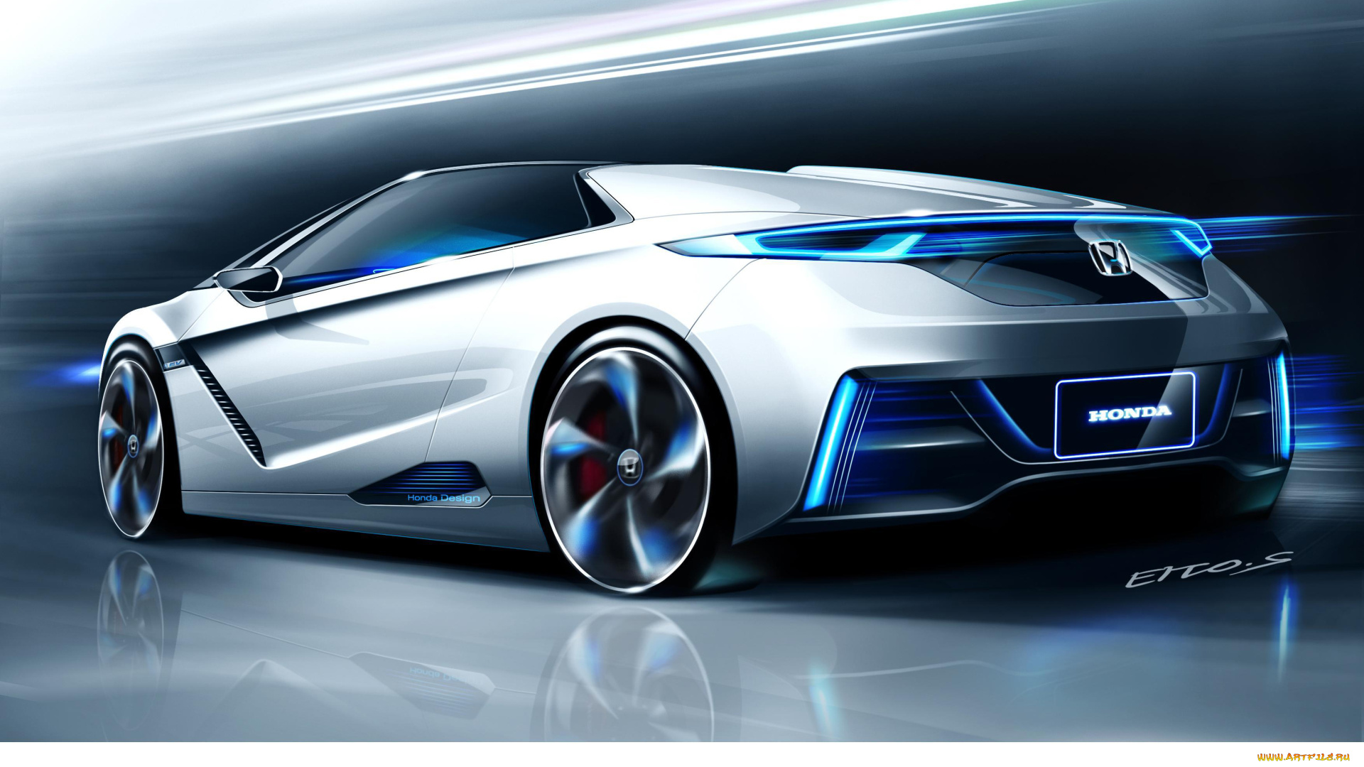 автомобили, 3д, honda