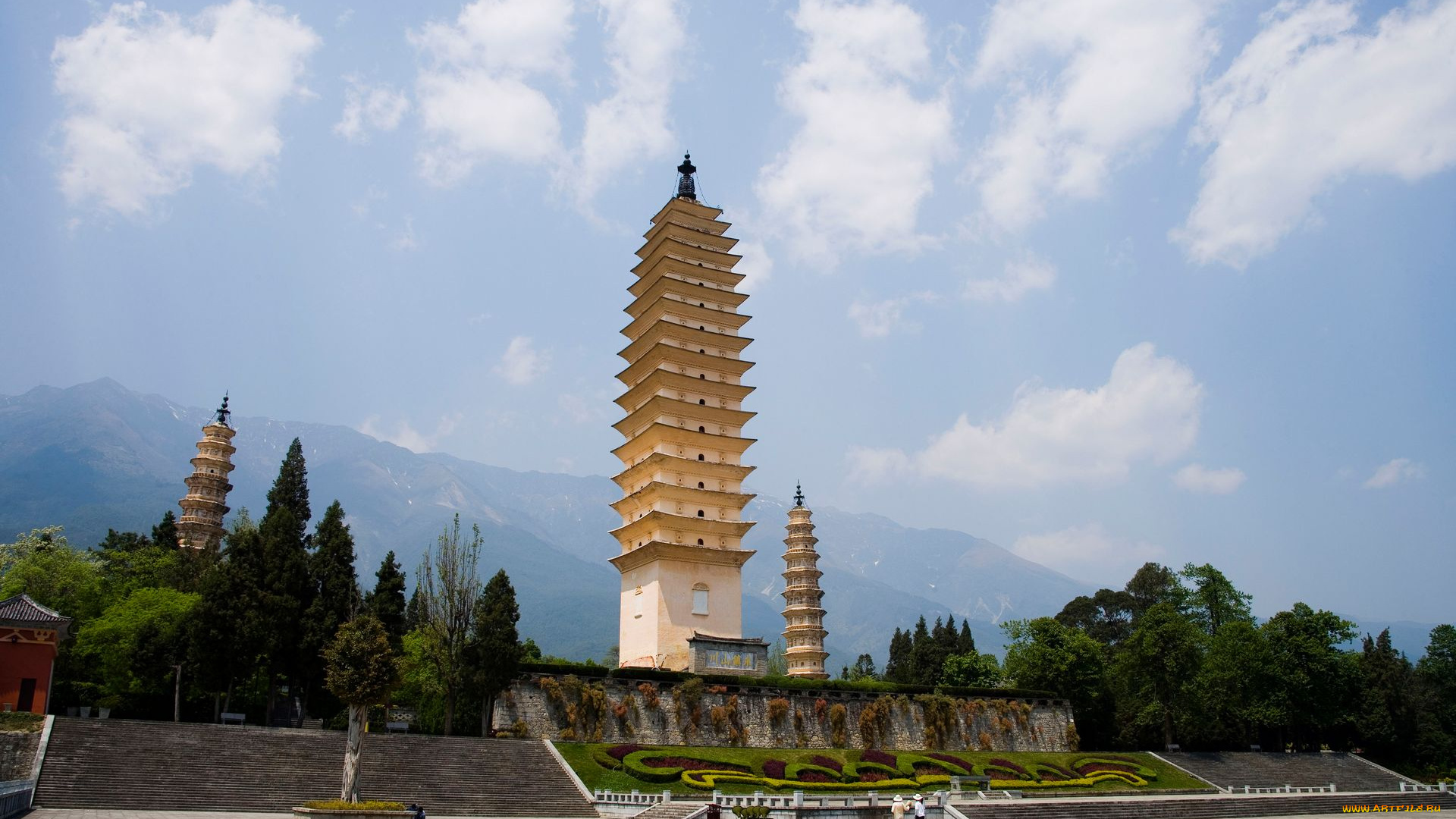города, буддистские, другие, храмы, китай