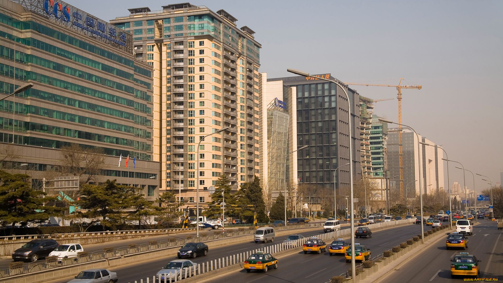 города, пекин, китай