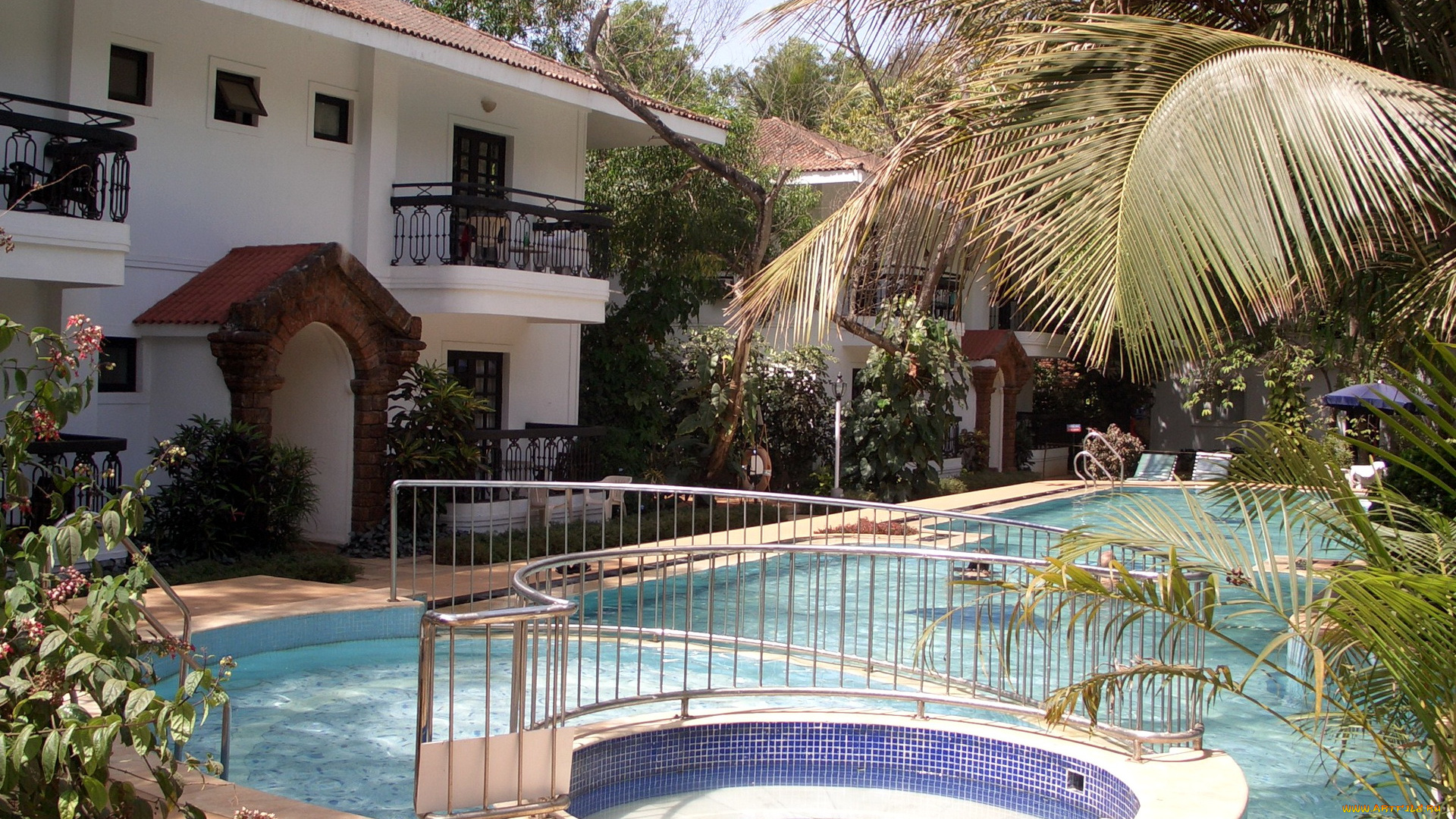 индия, гоа, интерьер, бассейны, открытые, площадки, курорт