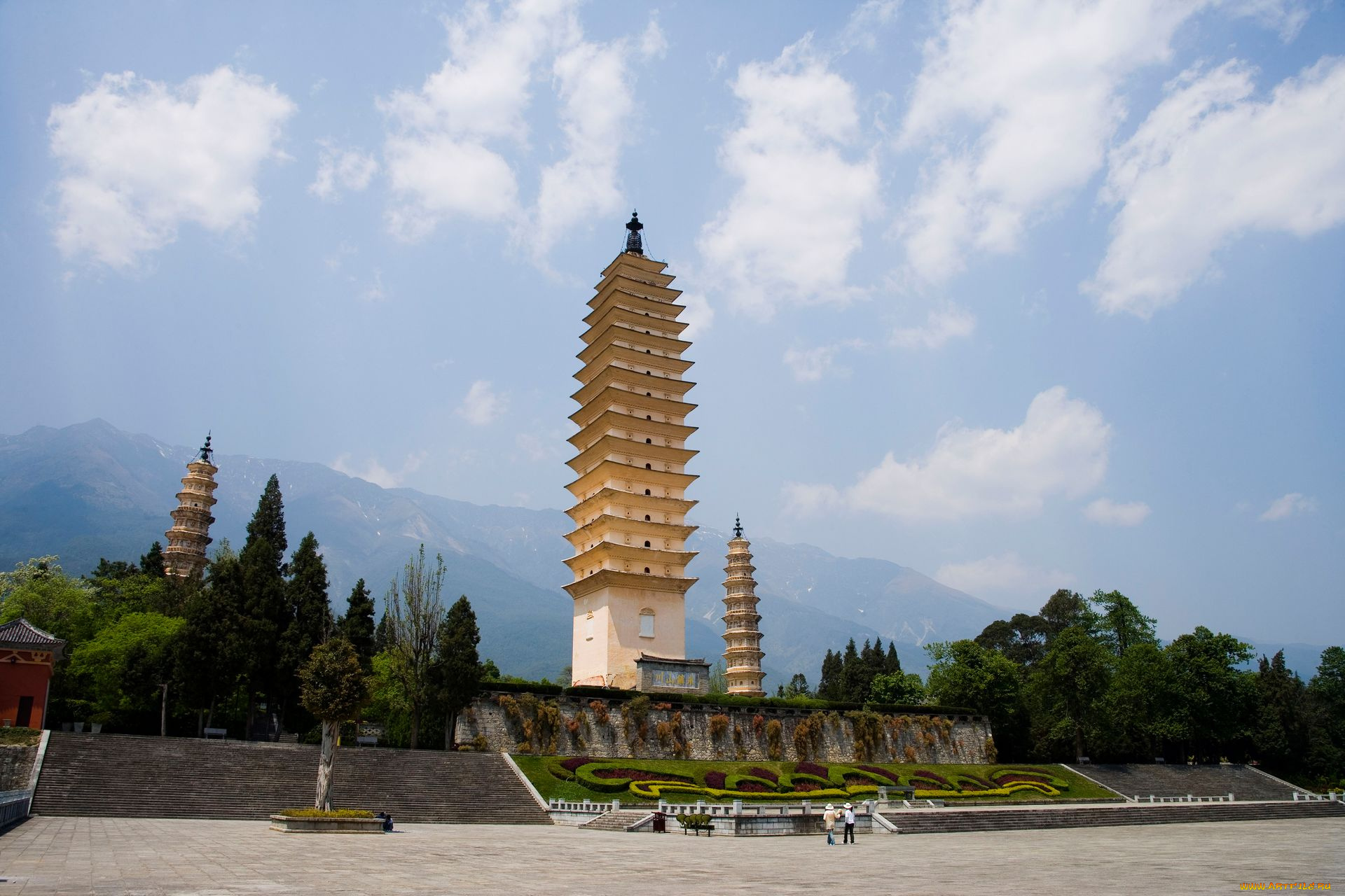 города, буддистские, другие, храмы, китай