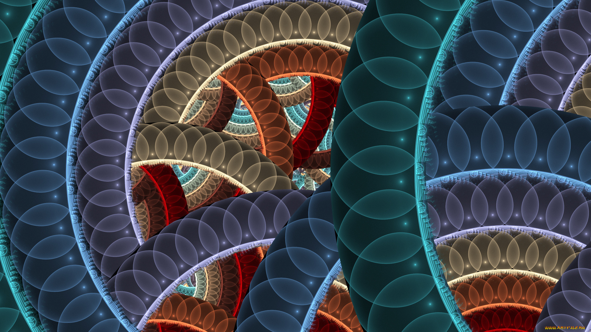 3д, графика, fractal, фракталы, узоры