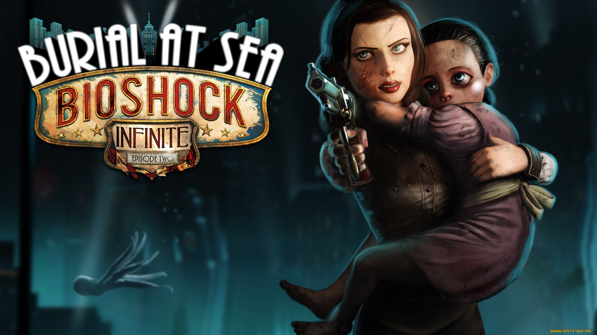 bioshock, infinite, episode, two, burial, at, sea, видео, игры, оружие