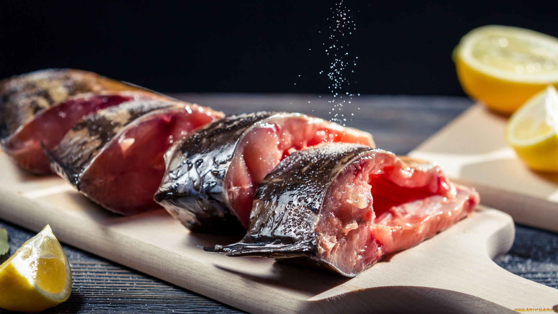 еда, рыба, морепродукты, суши, роллы, лимон