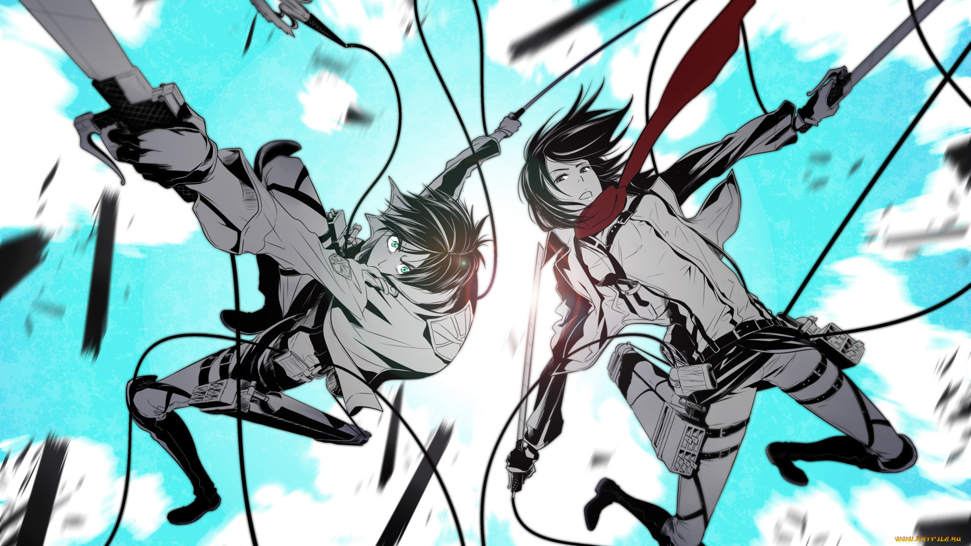 shingeki, no, kyojin, аниме