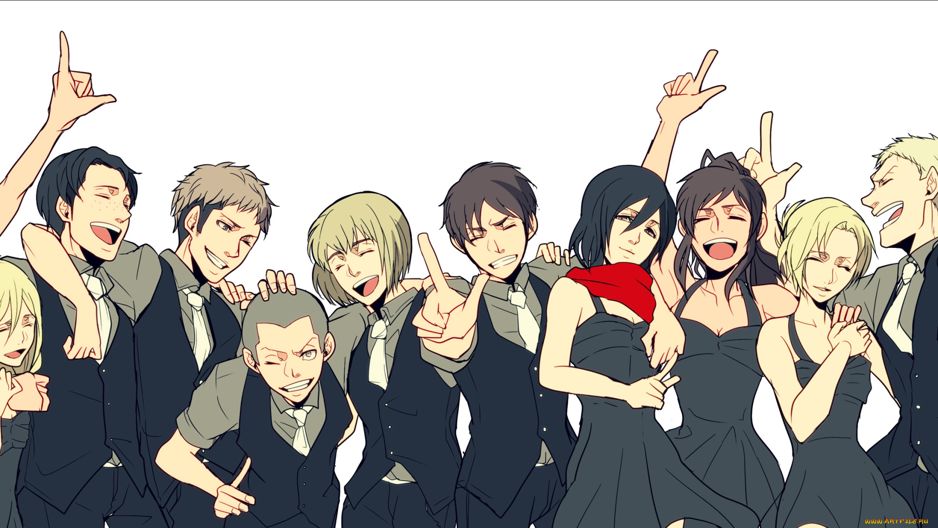 shingeki, no, kyojin, аниме