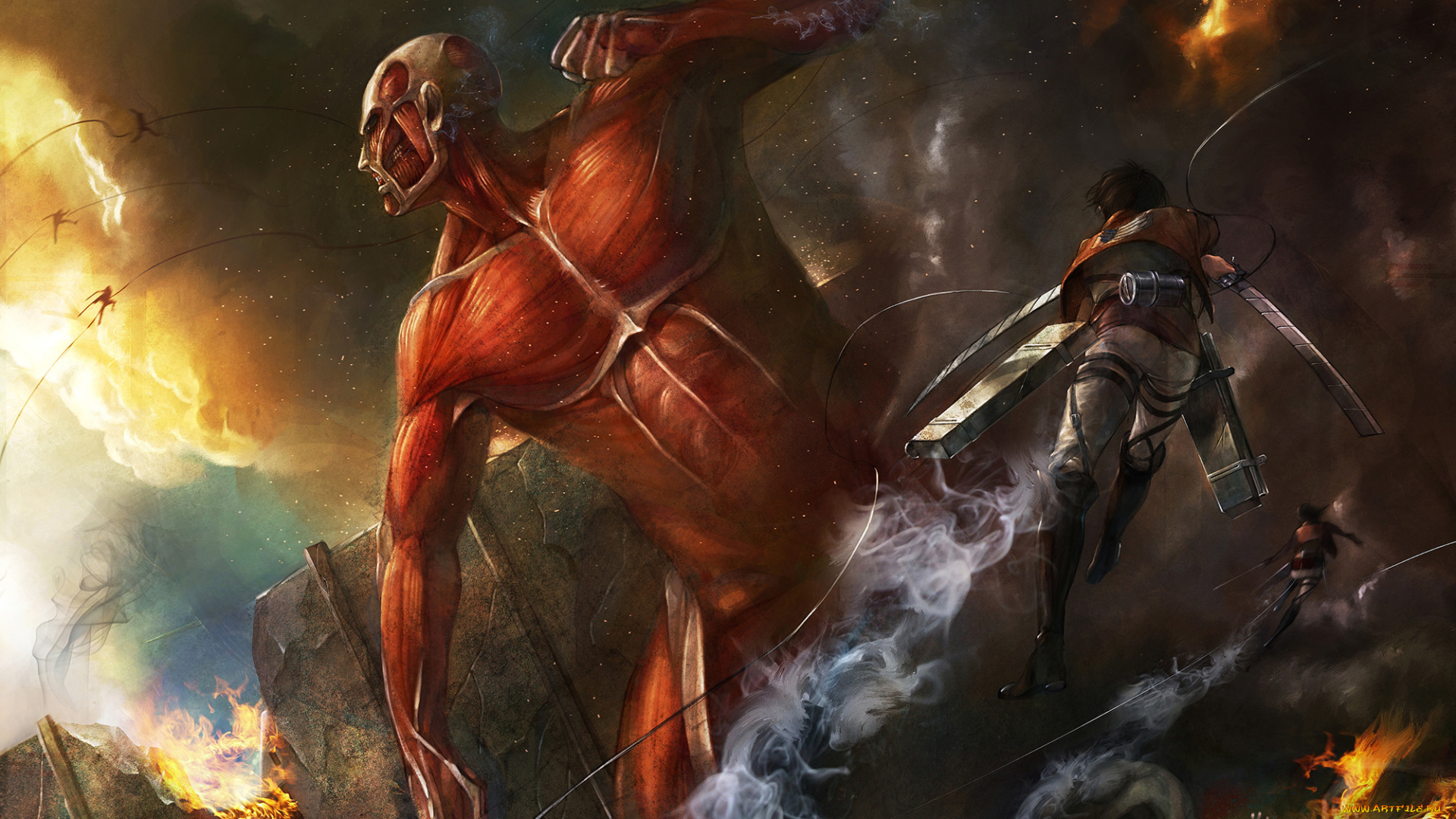 shingeki, no, kyojin, аниме