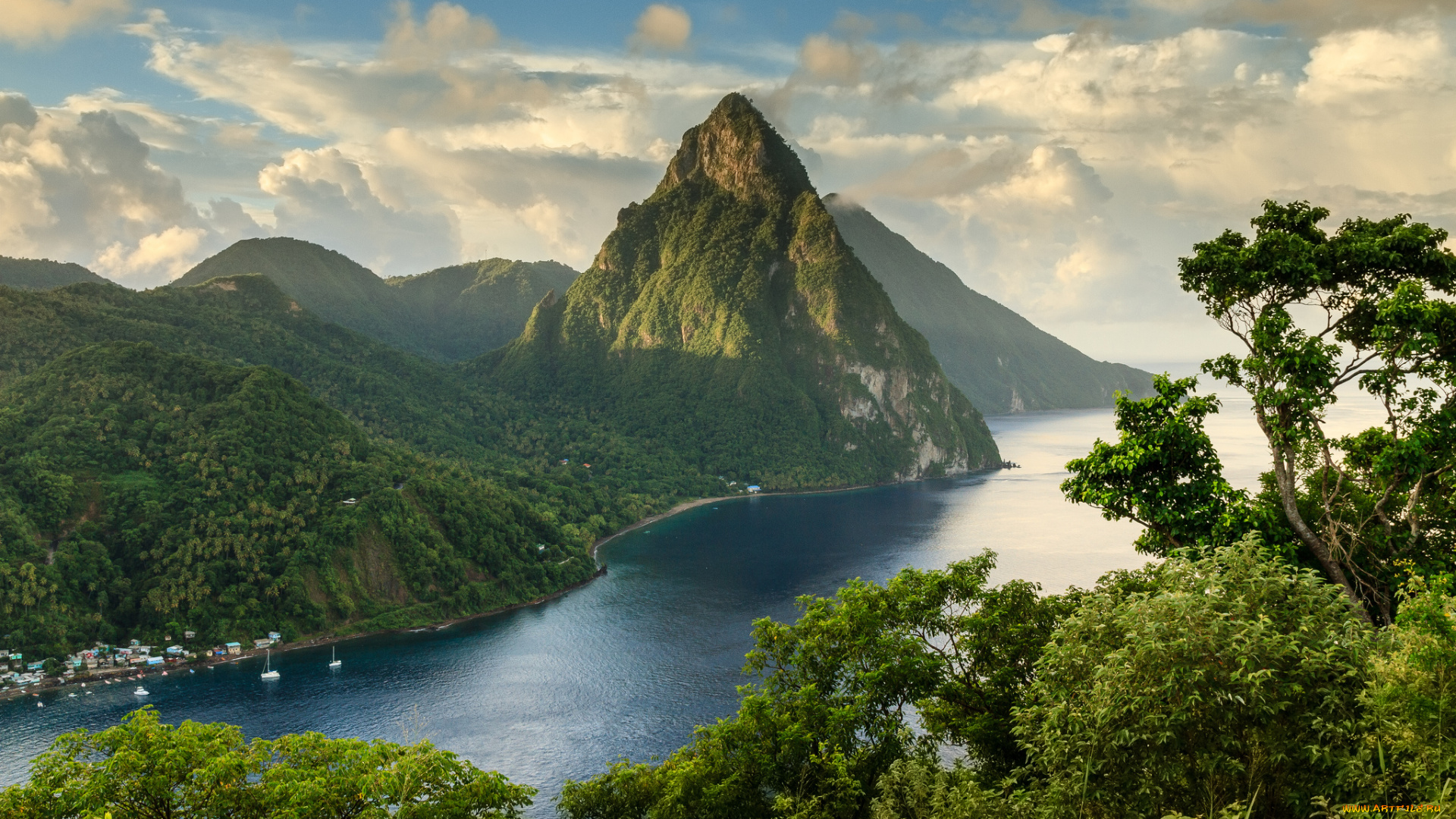 soufriere, saint, lucia, природа, горы, pitons, caribbean, суфриер, сент-люсия, вест-индия, вулканы