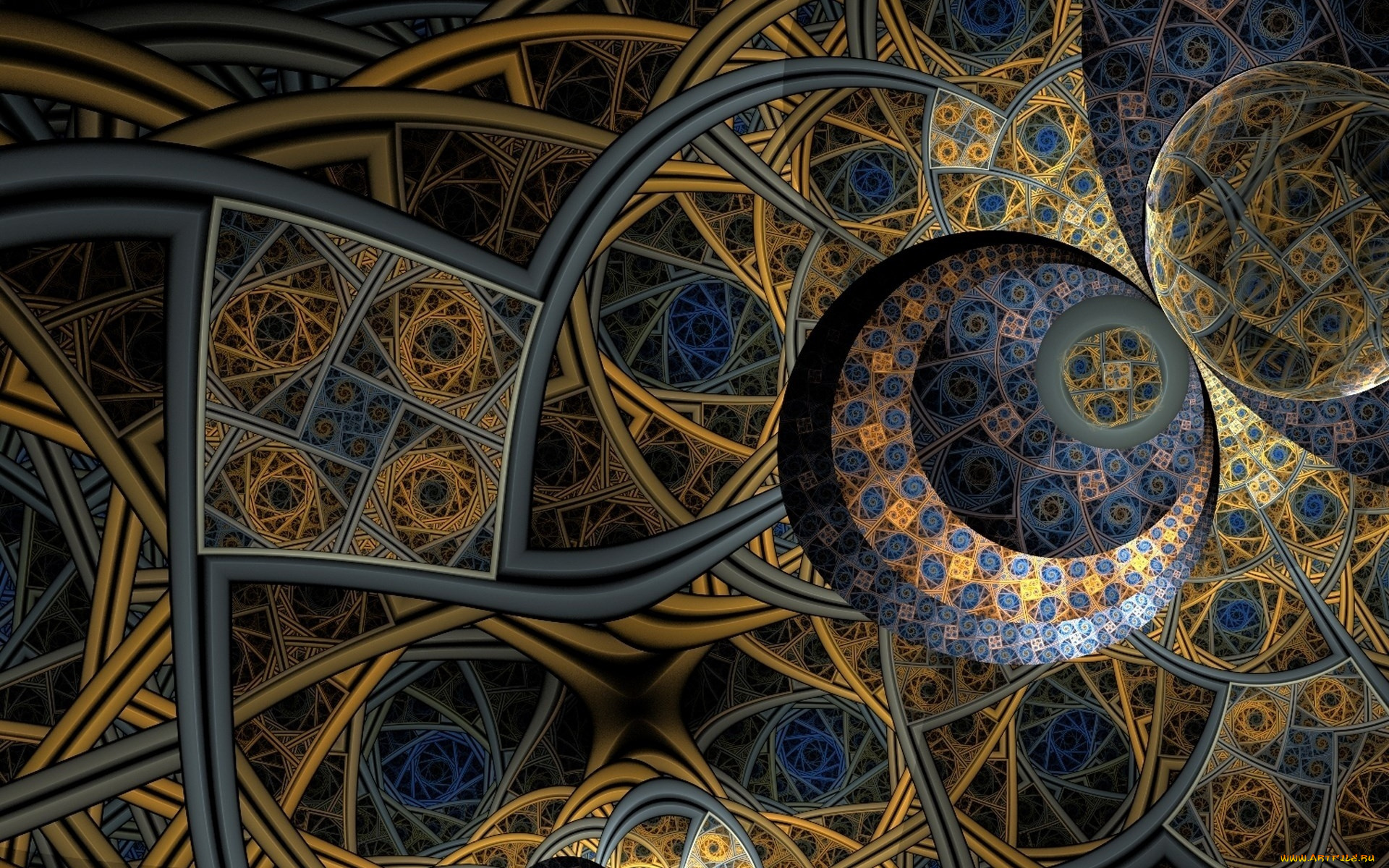 3д, графика, fractal, фракталы, узоры