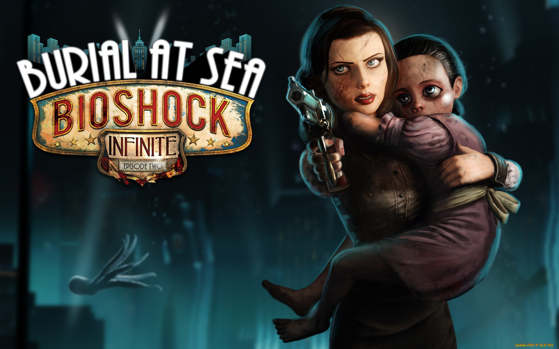 bioshock, infinite, episode, two, burial, at, sea, видео, игры, оружие