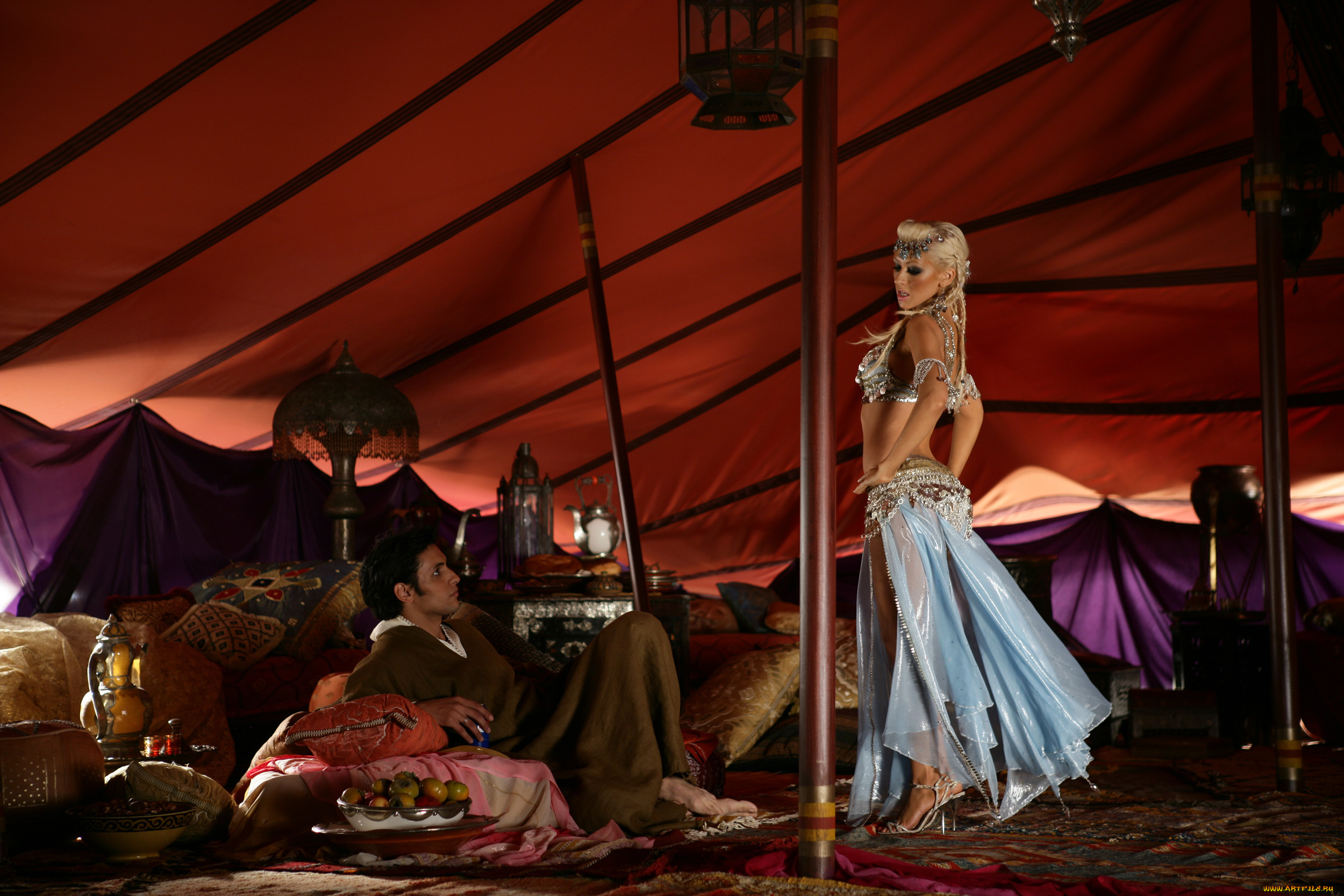 christina, aguilera, музыка, девушка, певица, знаменитость, блондинка, танцует, мужчина