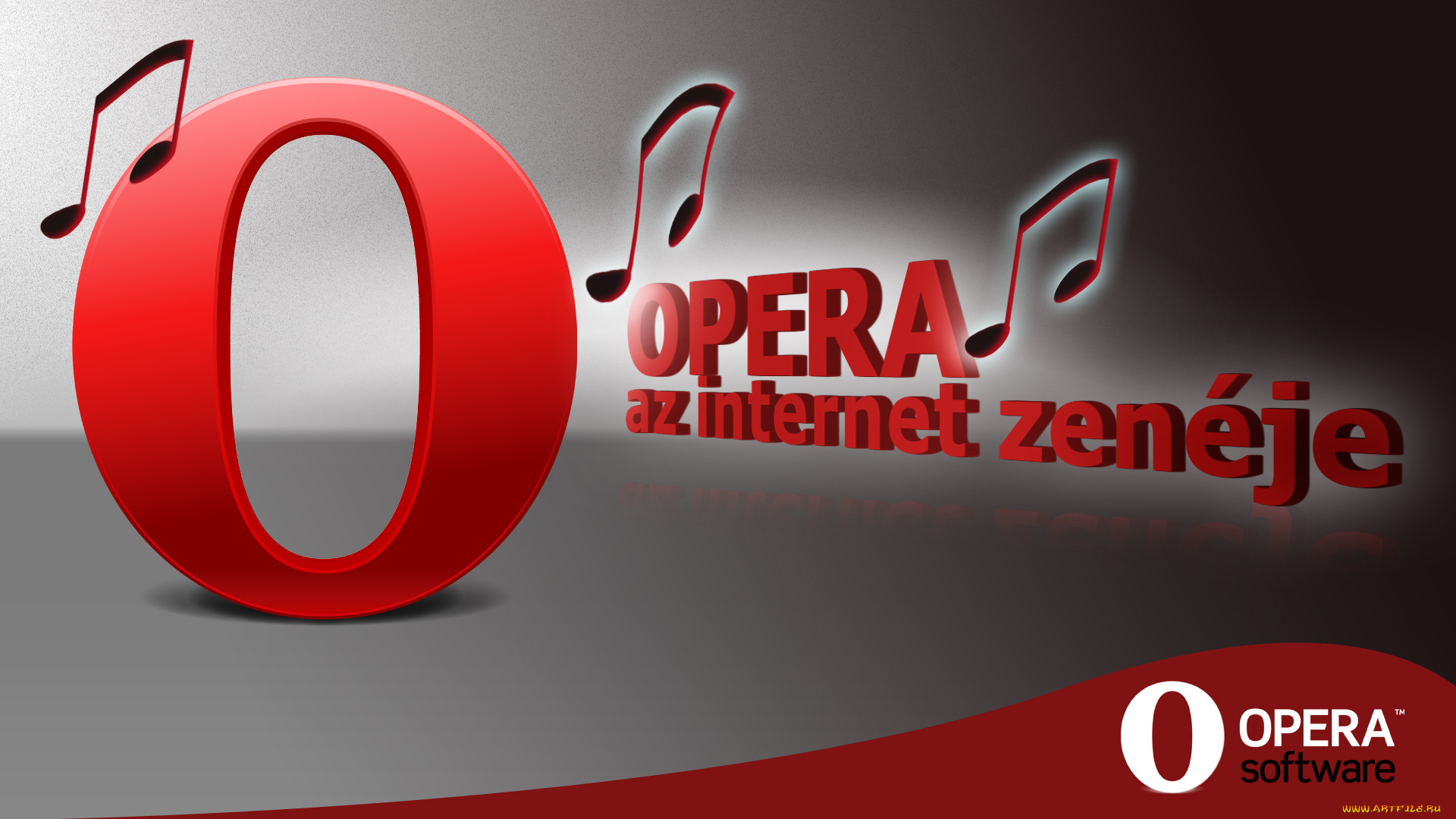 компьютеры, opera, ноты, цвета
