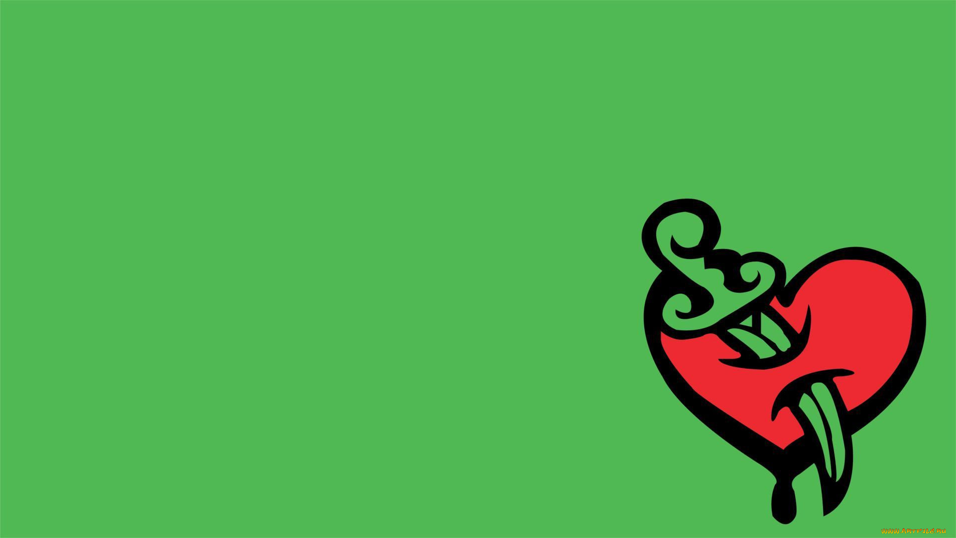 рисованные, минимализм, сердечко